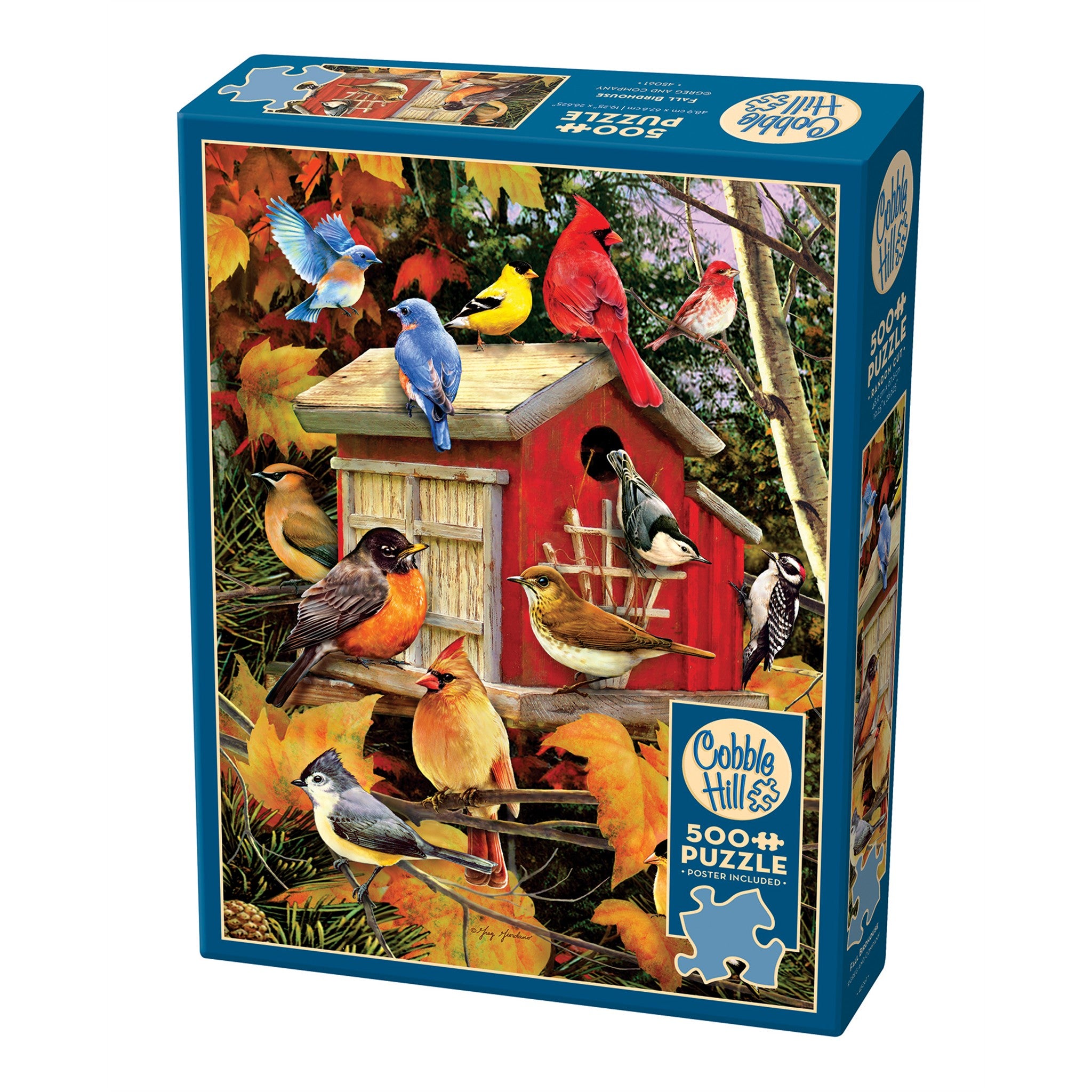 Fall Birdhouse 500 Piece Puzzle
