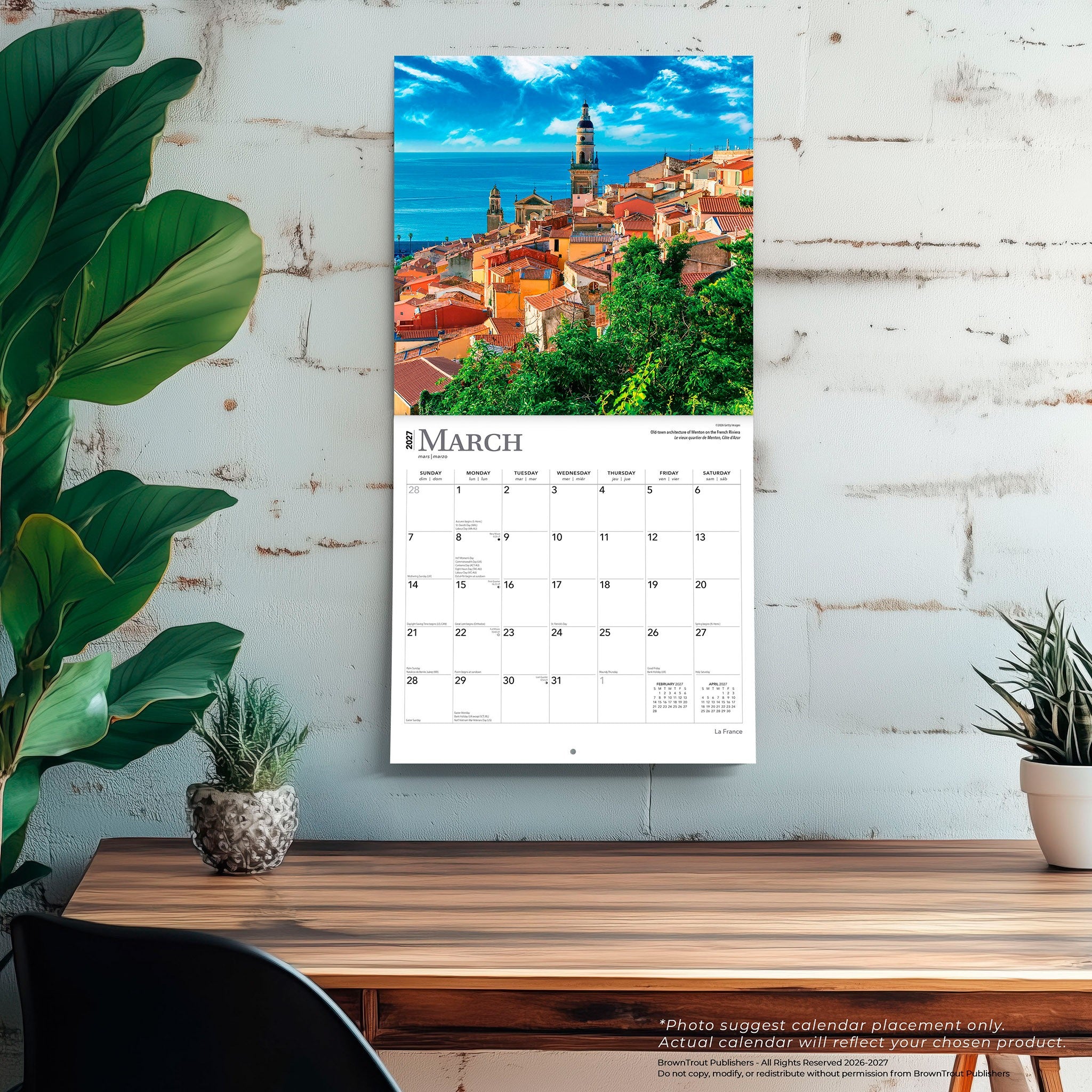 La France 2027 Wall Calendar