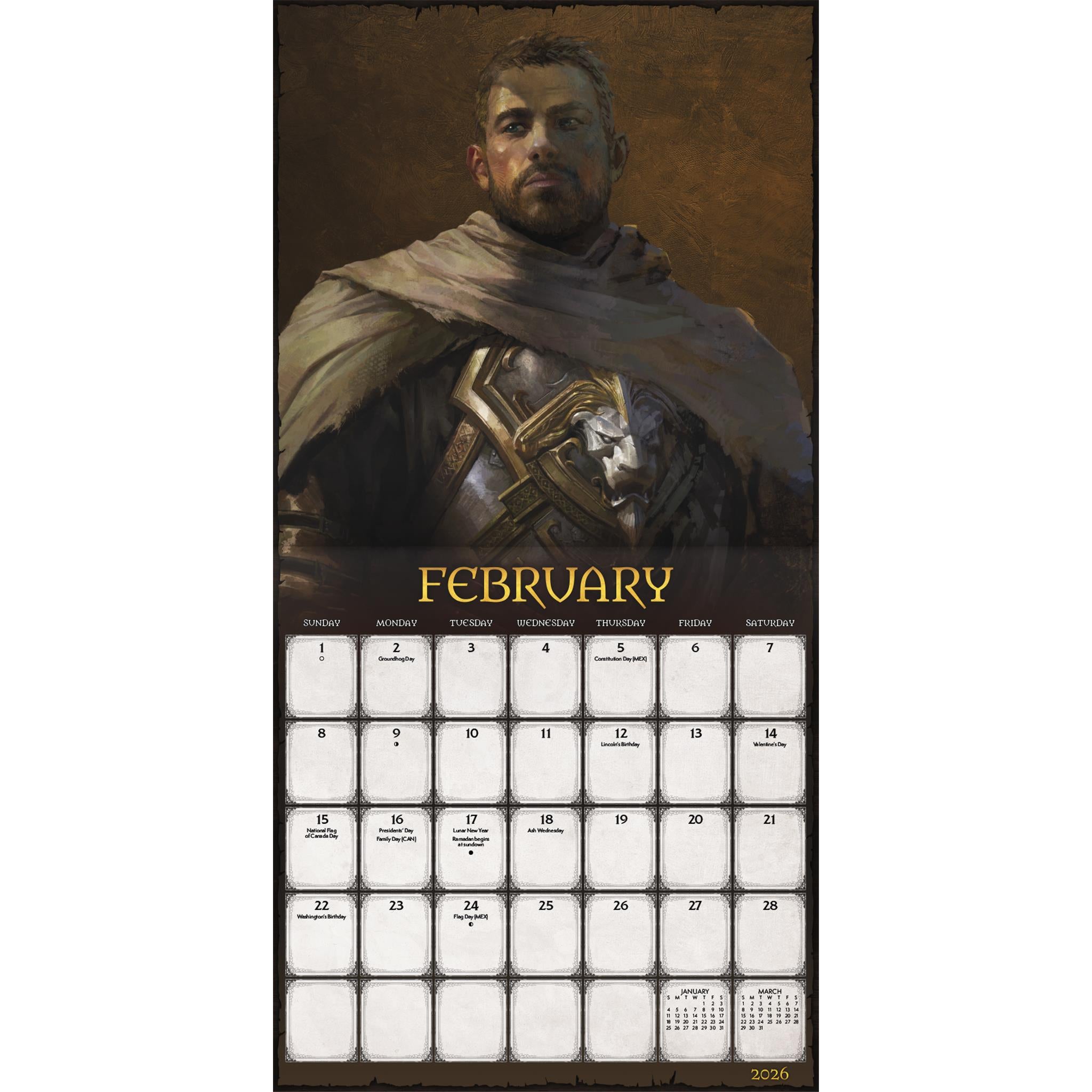 World Of Warcraft 2026 Wall Calendar