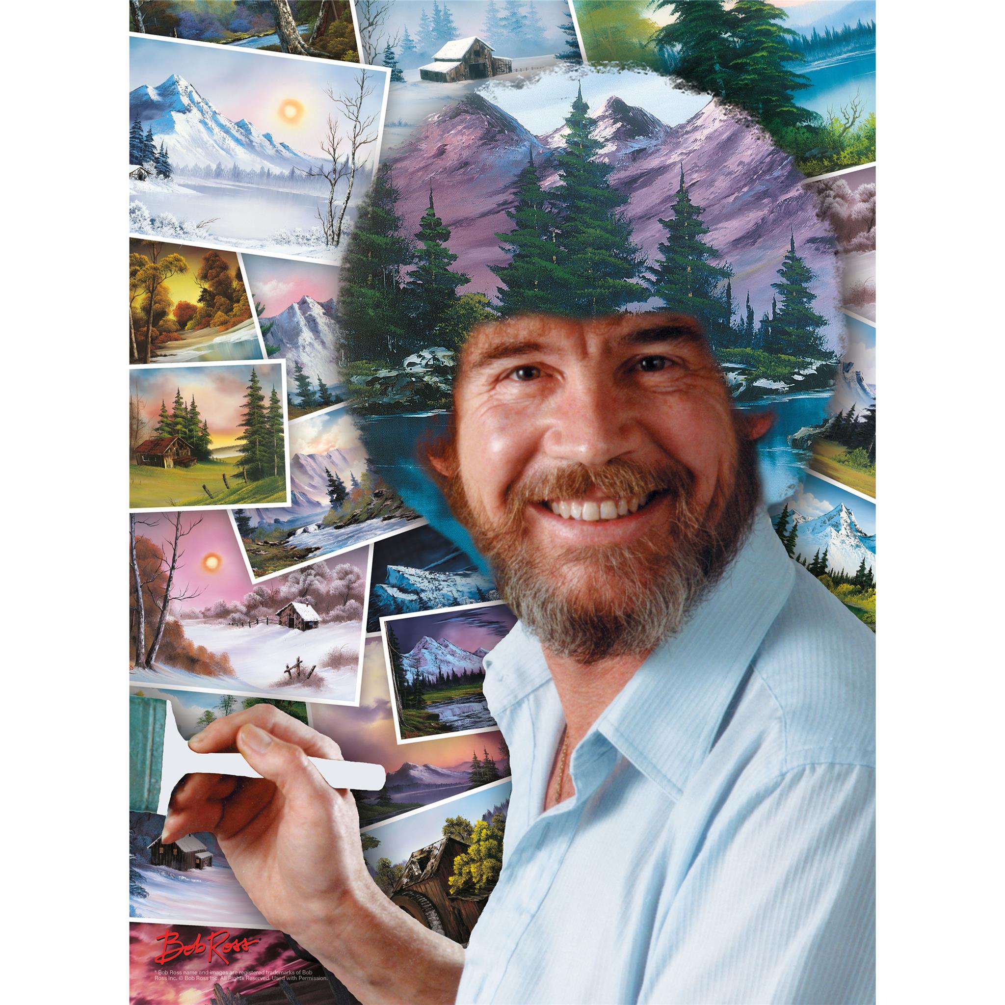 Bob Ross Afro 500 Piece Puzzle