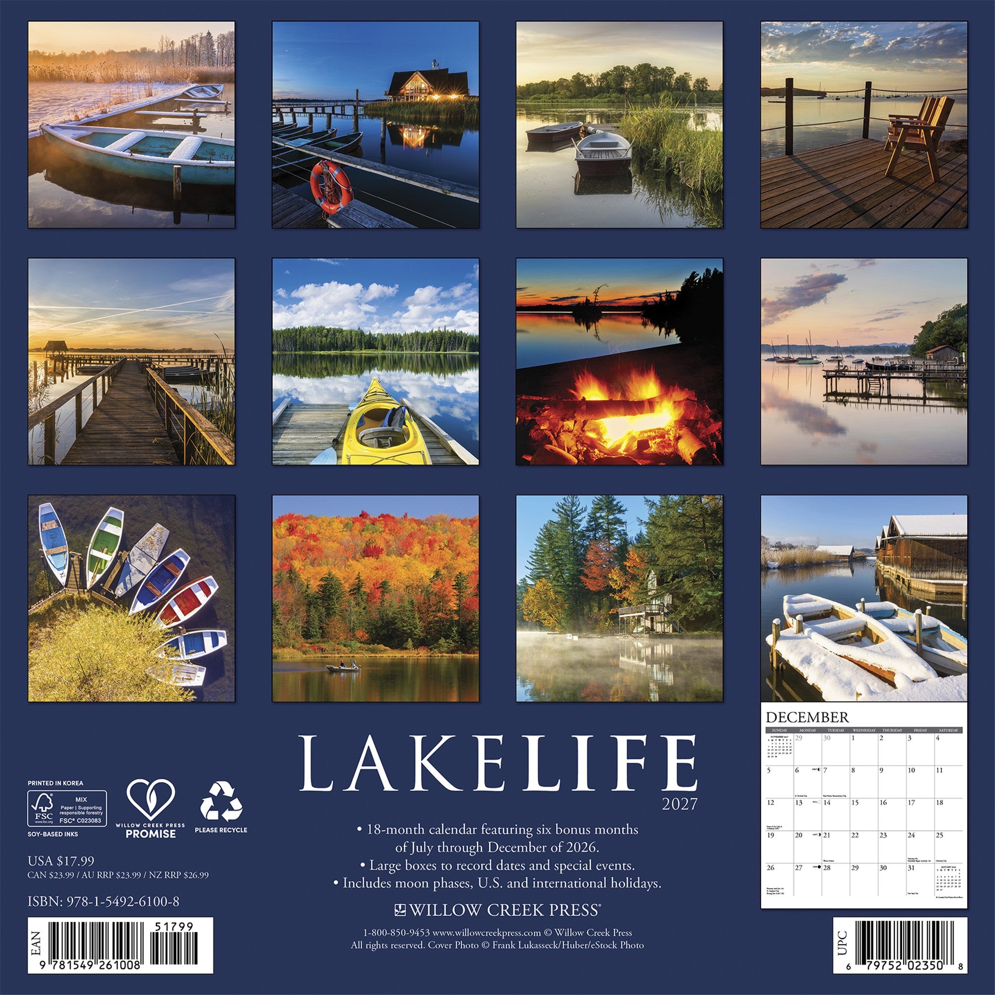 LakeLife 2027 Wall Calendar