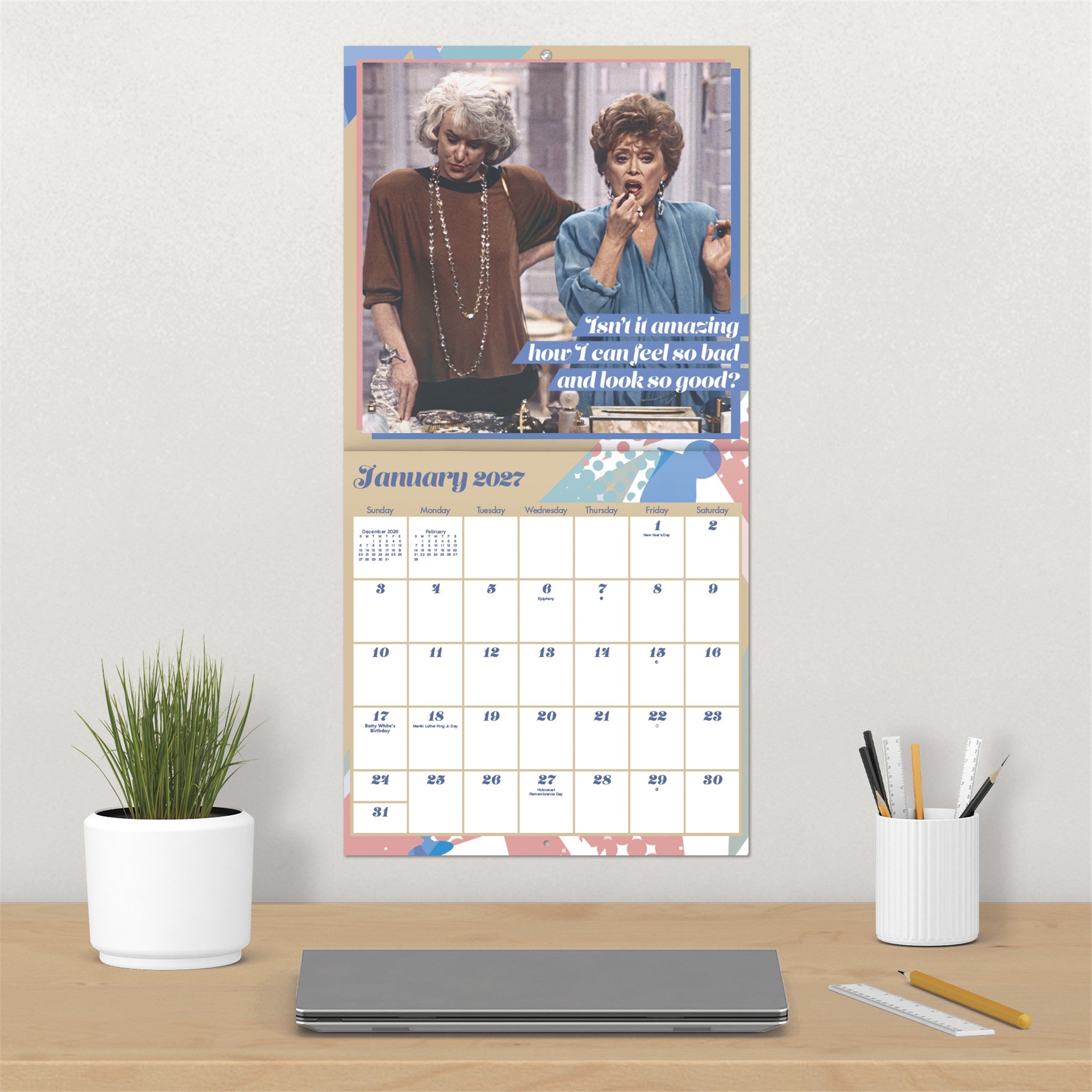 Golden Girls Exclusive with Print 2027 Wall Calendar