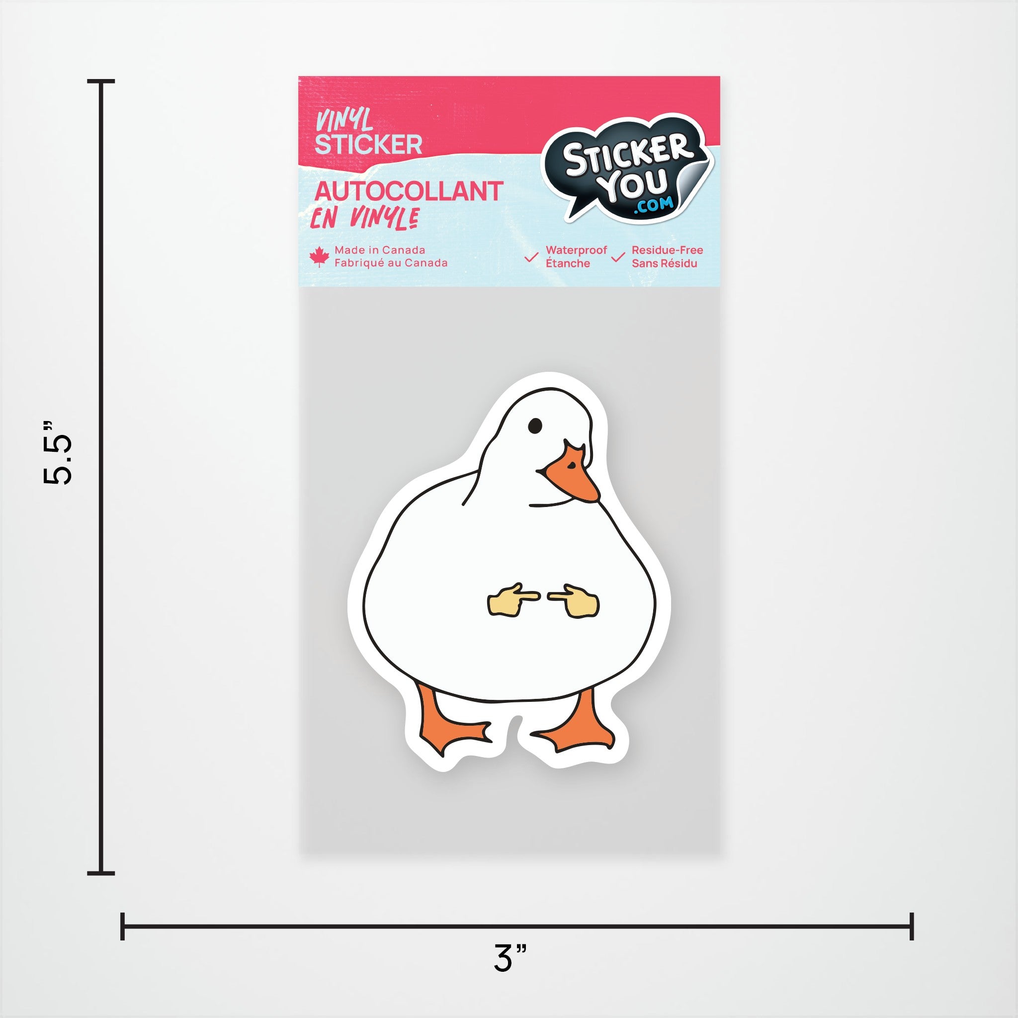 Shy Goose Vinyl Sticker