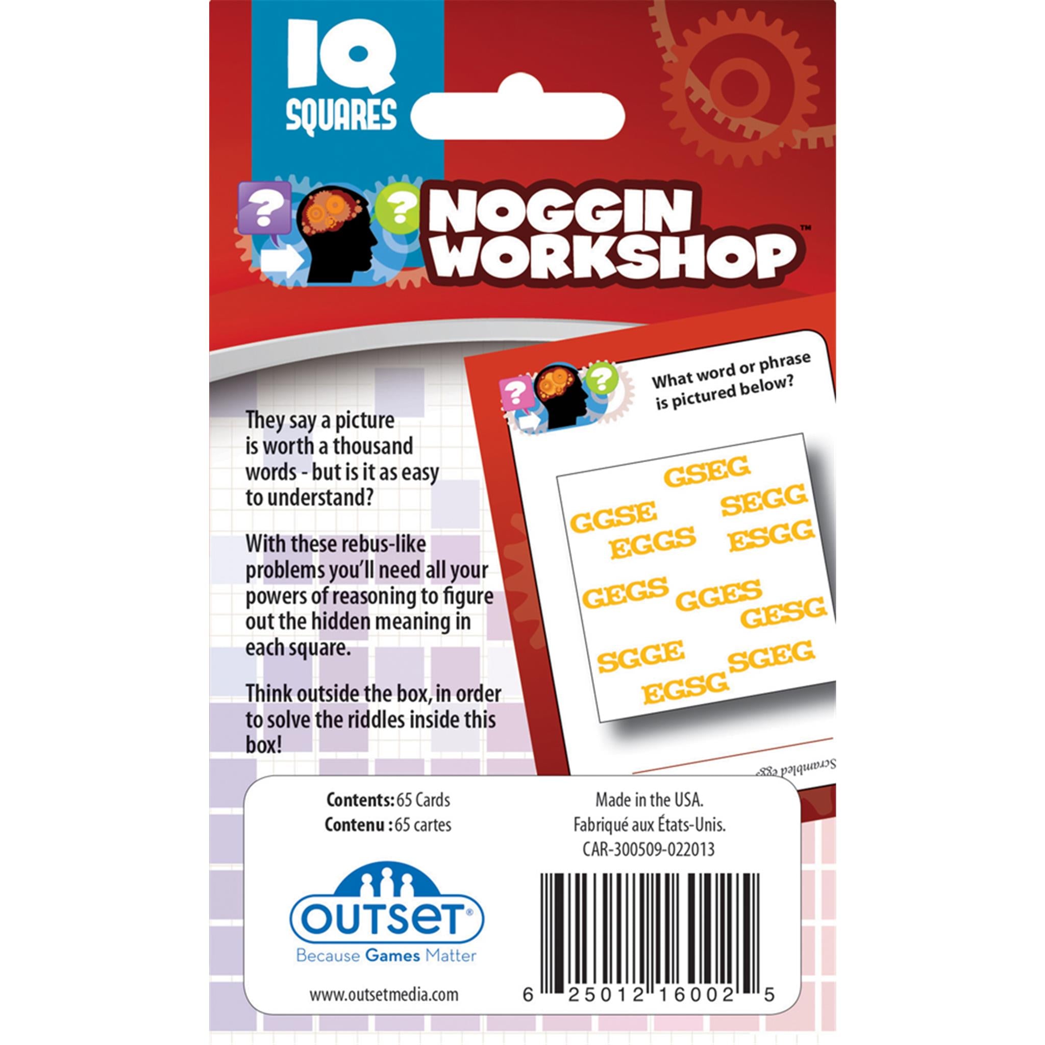 Cheatwell Games Noggin Atelier IQ Puzzle Carrés – Tragbares Denkspiel Für Unterwegs