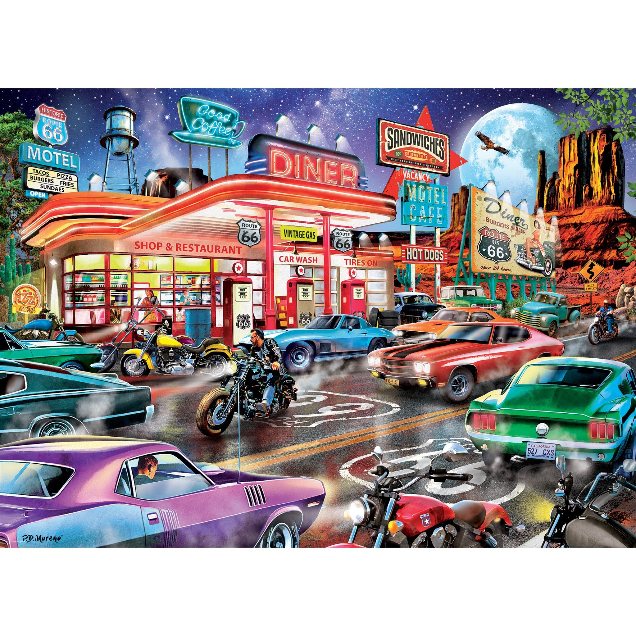Route 66 Diner 1000 Piece Puzzle