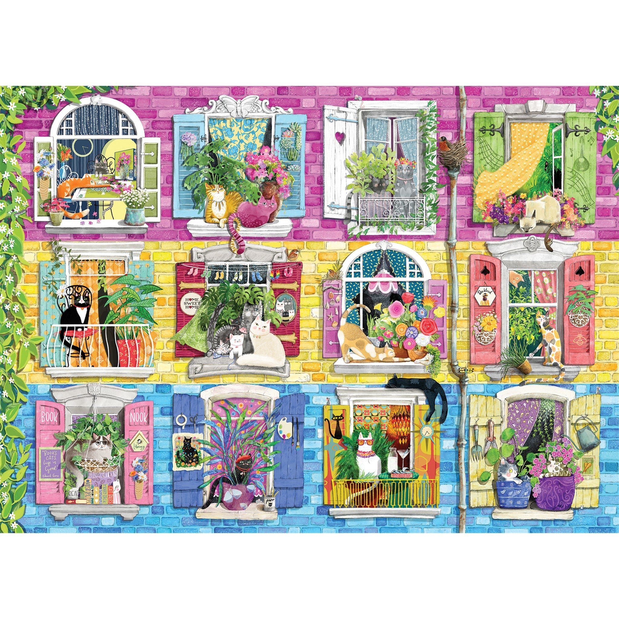 Living with Cattitude 500 Piece Puzzle