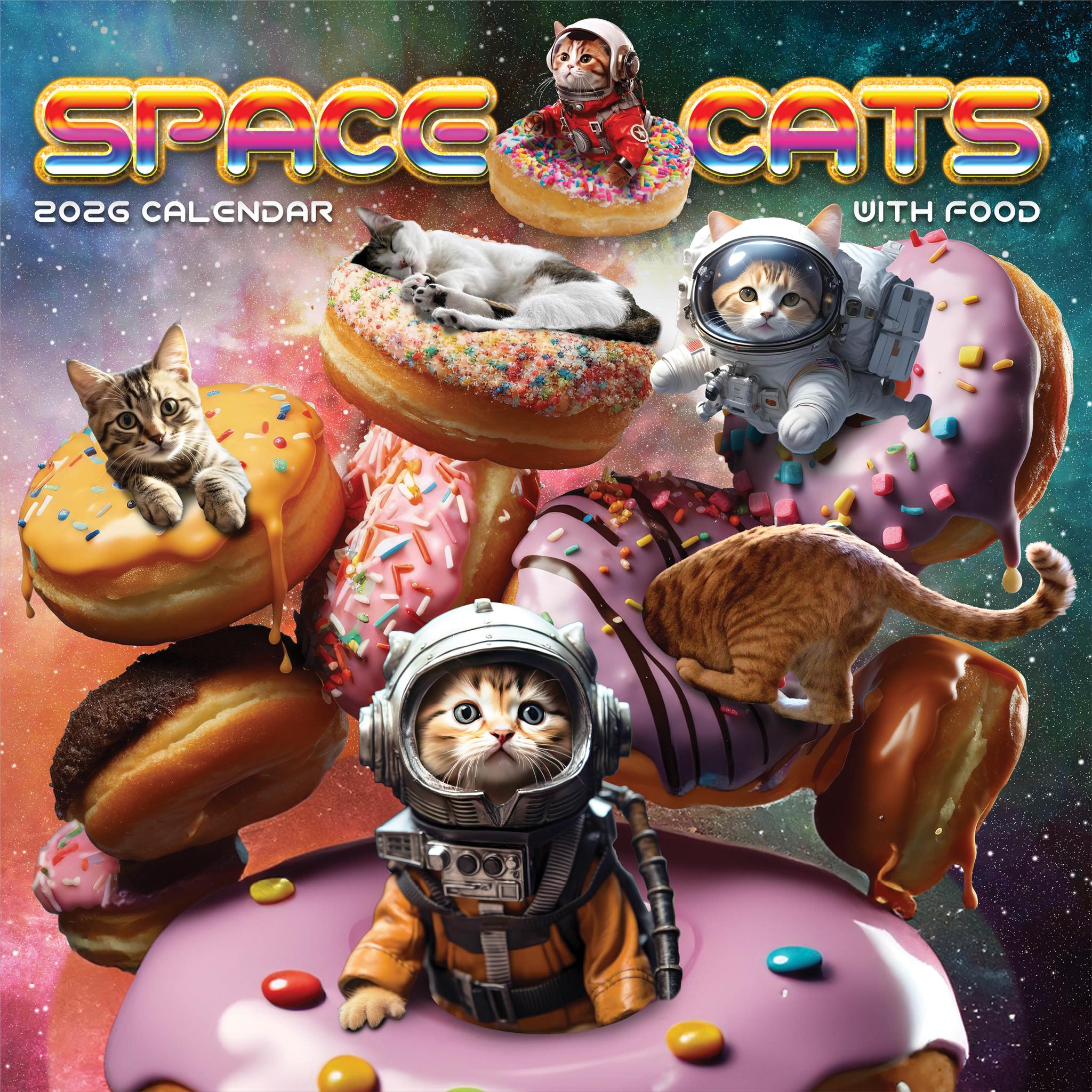 Space Cats 2026 Wall Calendar - Online Only
