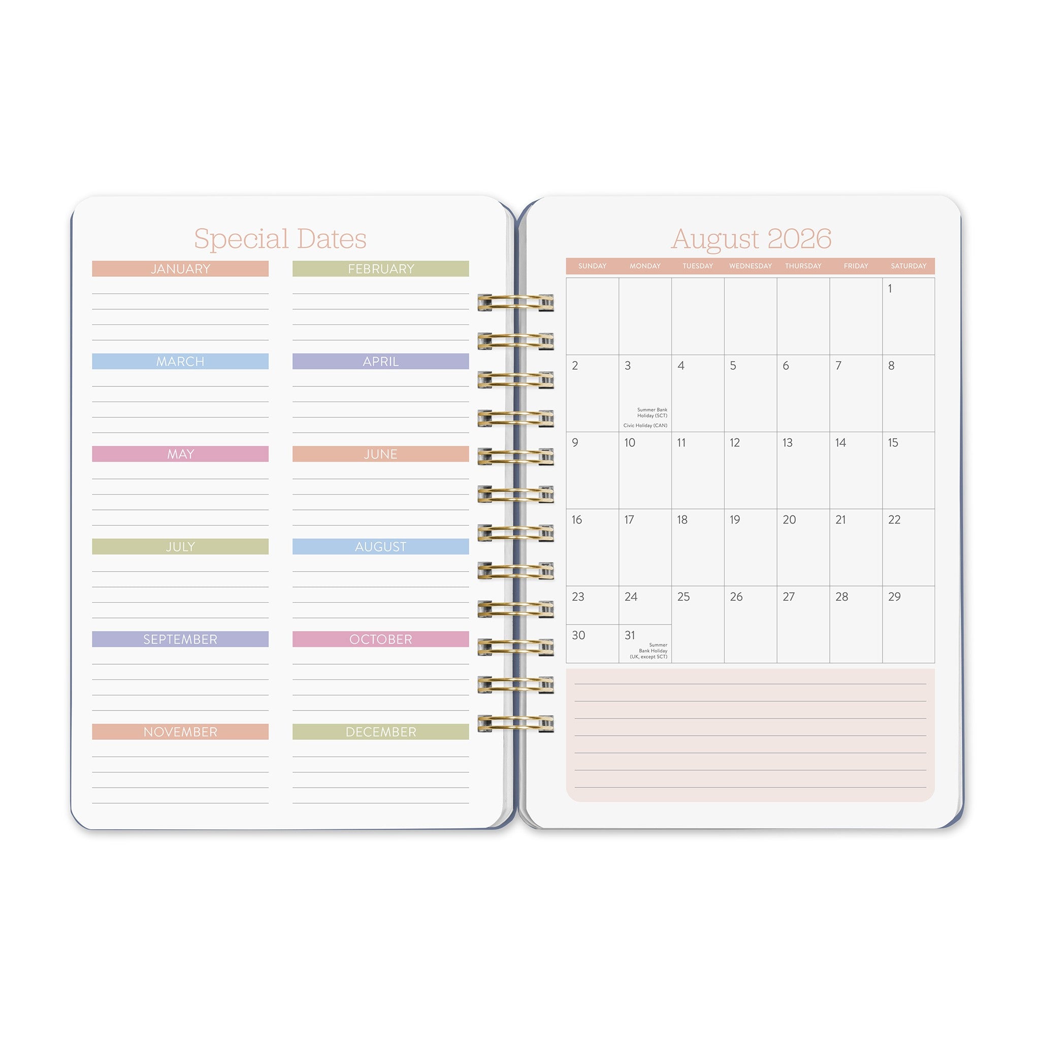 Birds and Blooms Do It All 2026-2027 Engagement Calendar