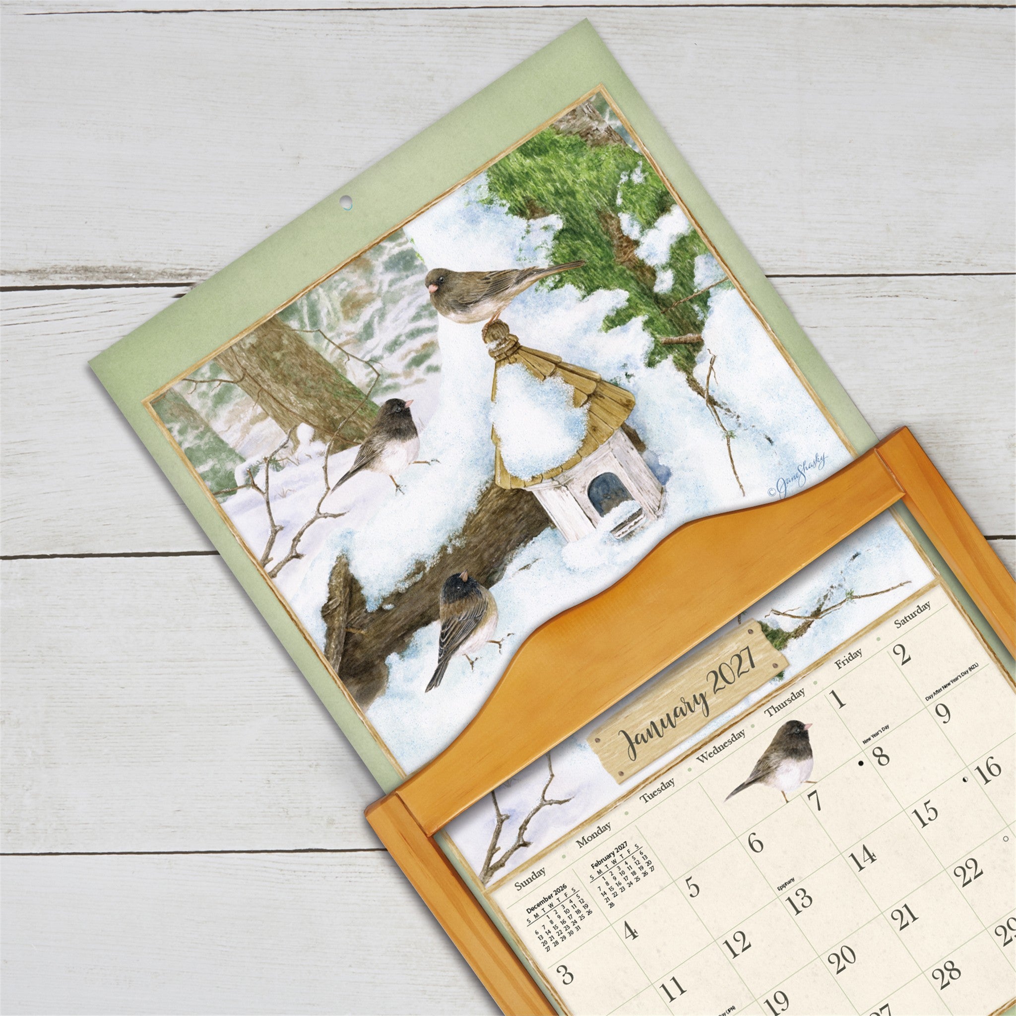Birds In The Garden 2027 Wall Calendar - Online Only