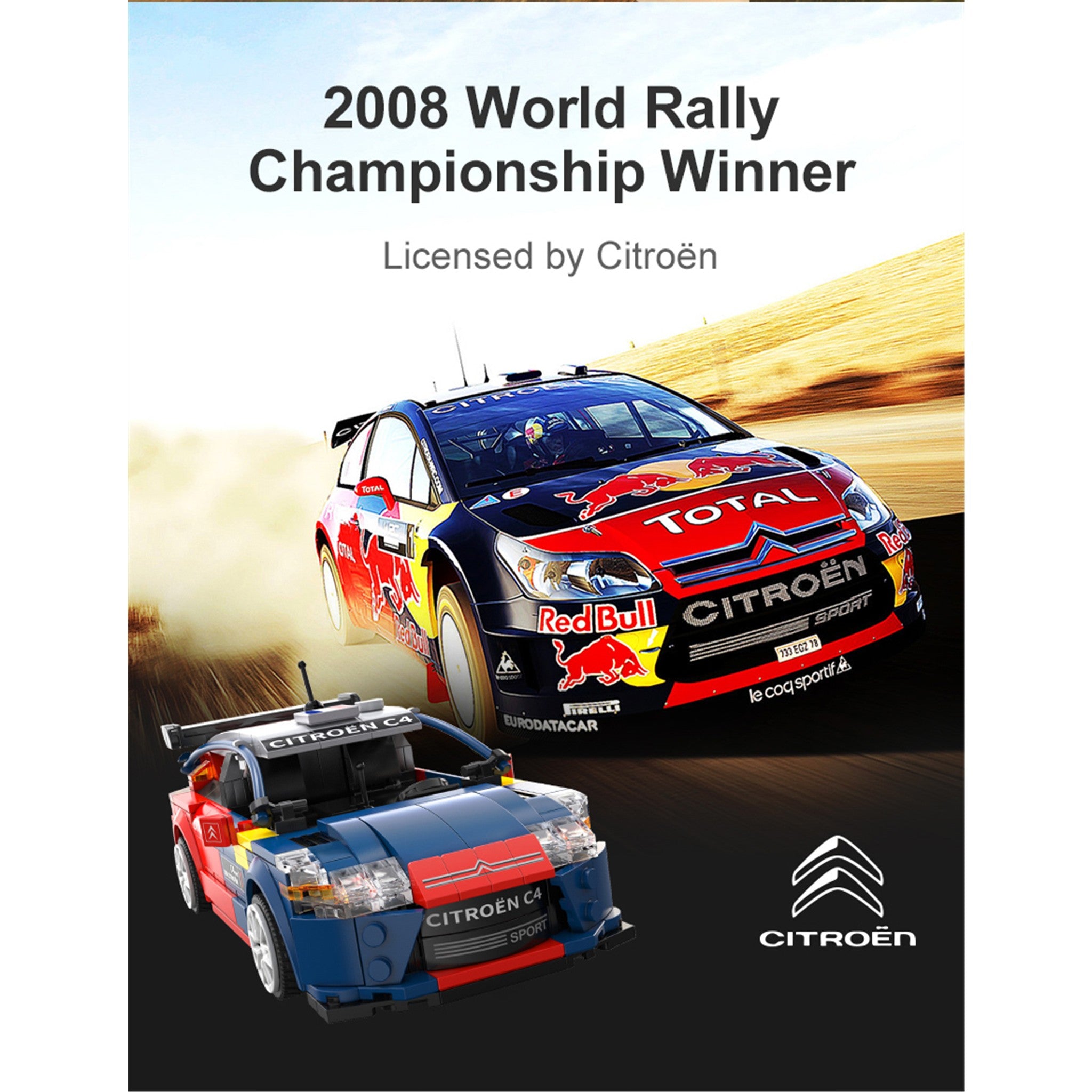 2008 Citroen C4 WRC 329 Pieces with Remote Control