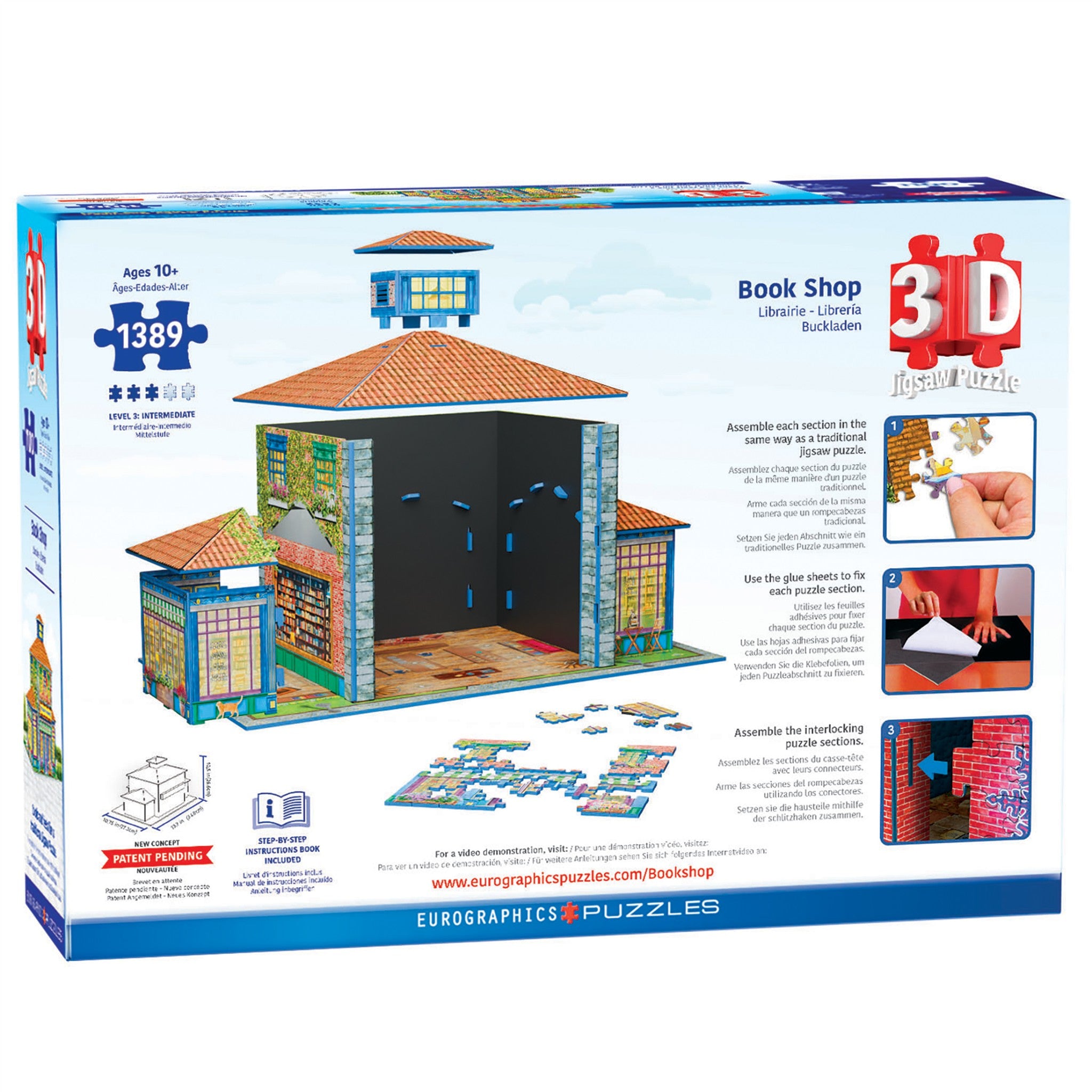 Book Shop 3D 1389 Piece Puzzle