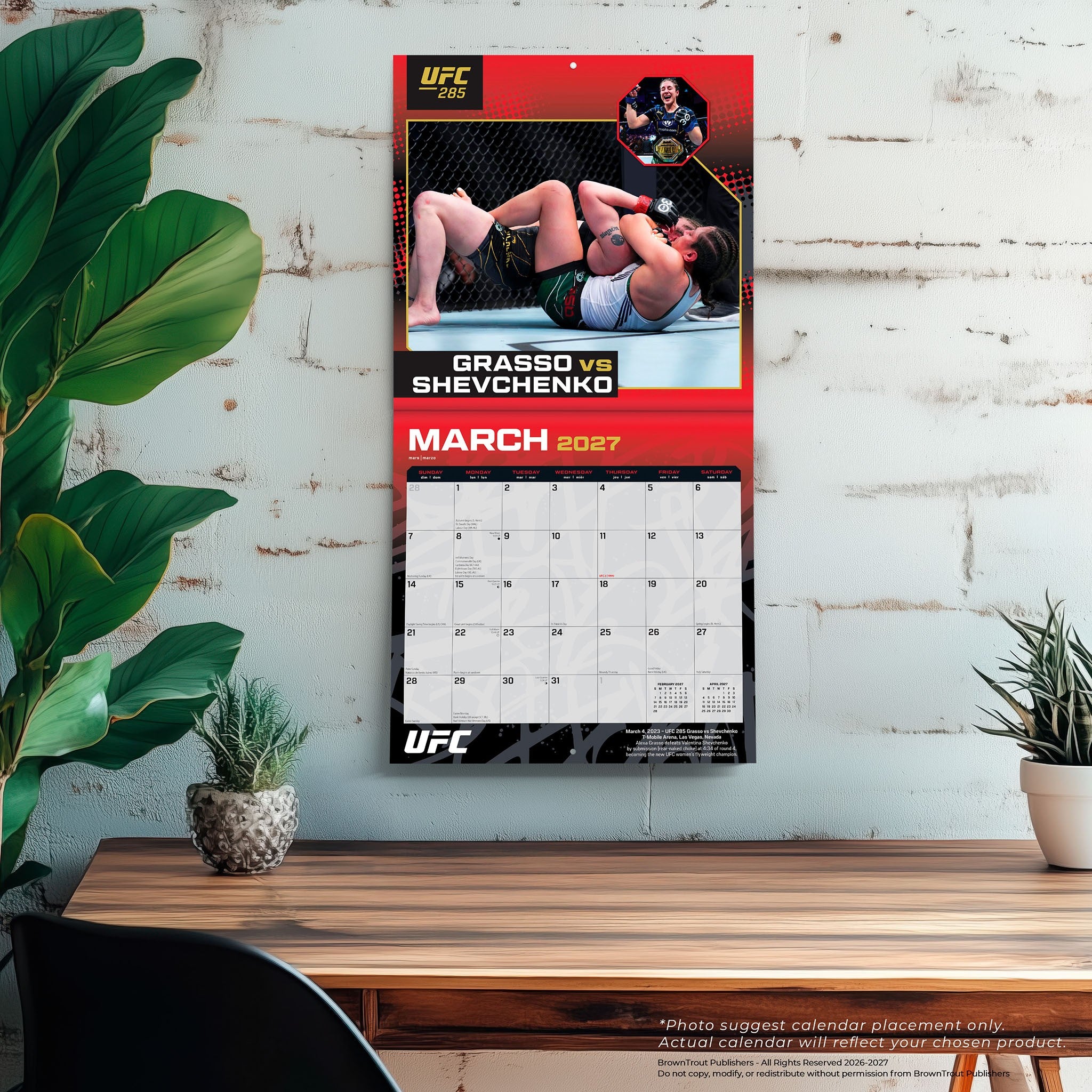 Ultimate Fighting Championship 'Championship Bouts' 2027 Wall Calendar