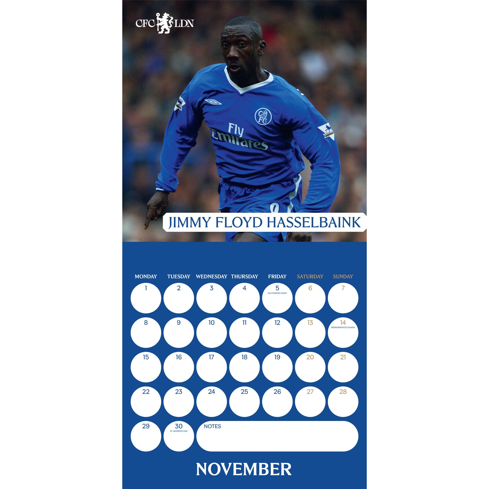Chelsea 2027 Wall Calendar