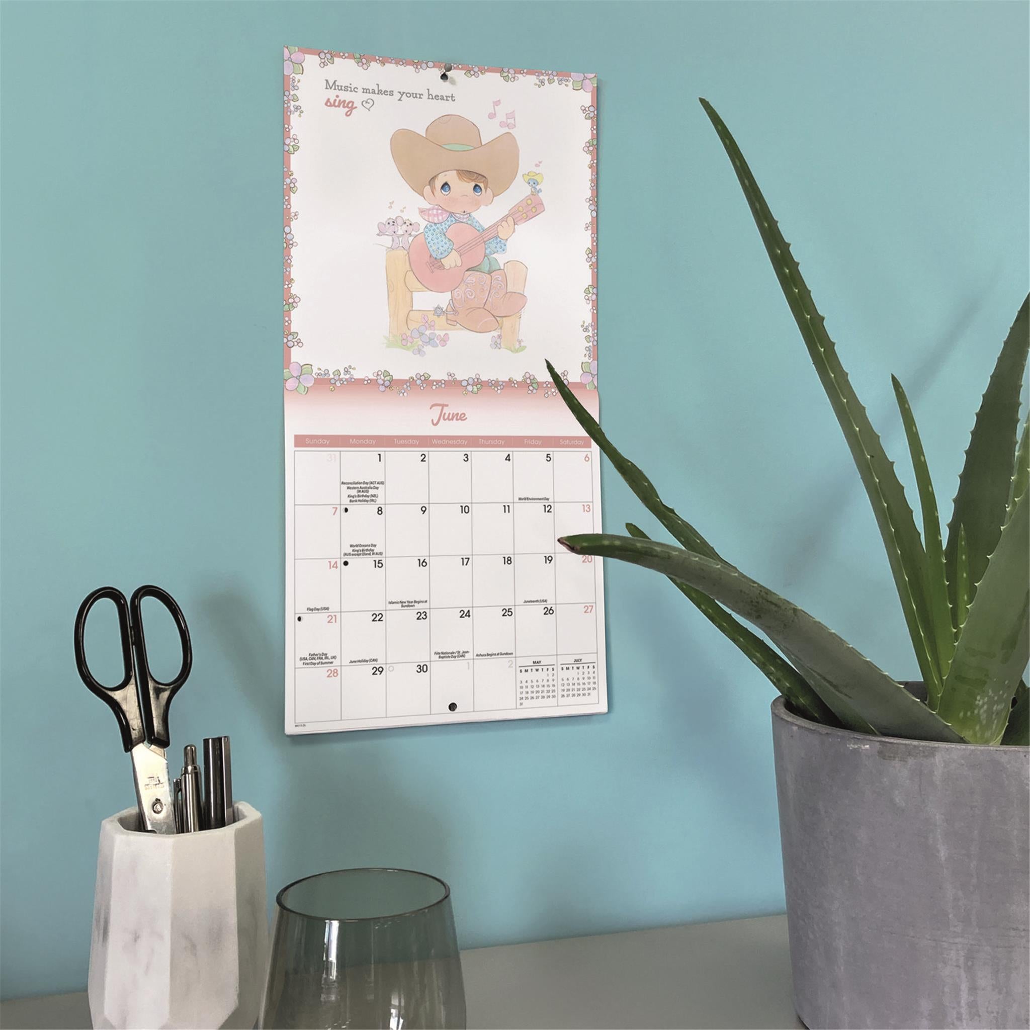 Precious Moments 2026 Mini Calendar