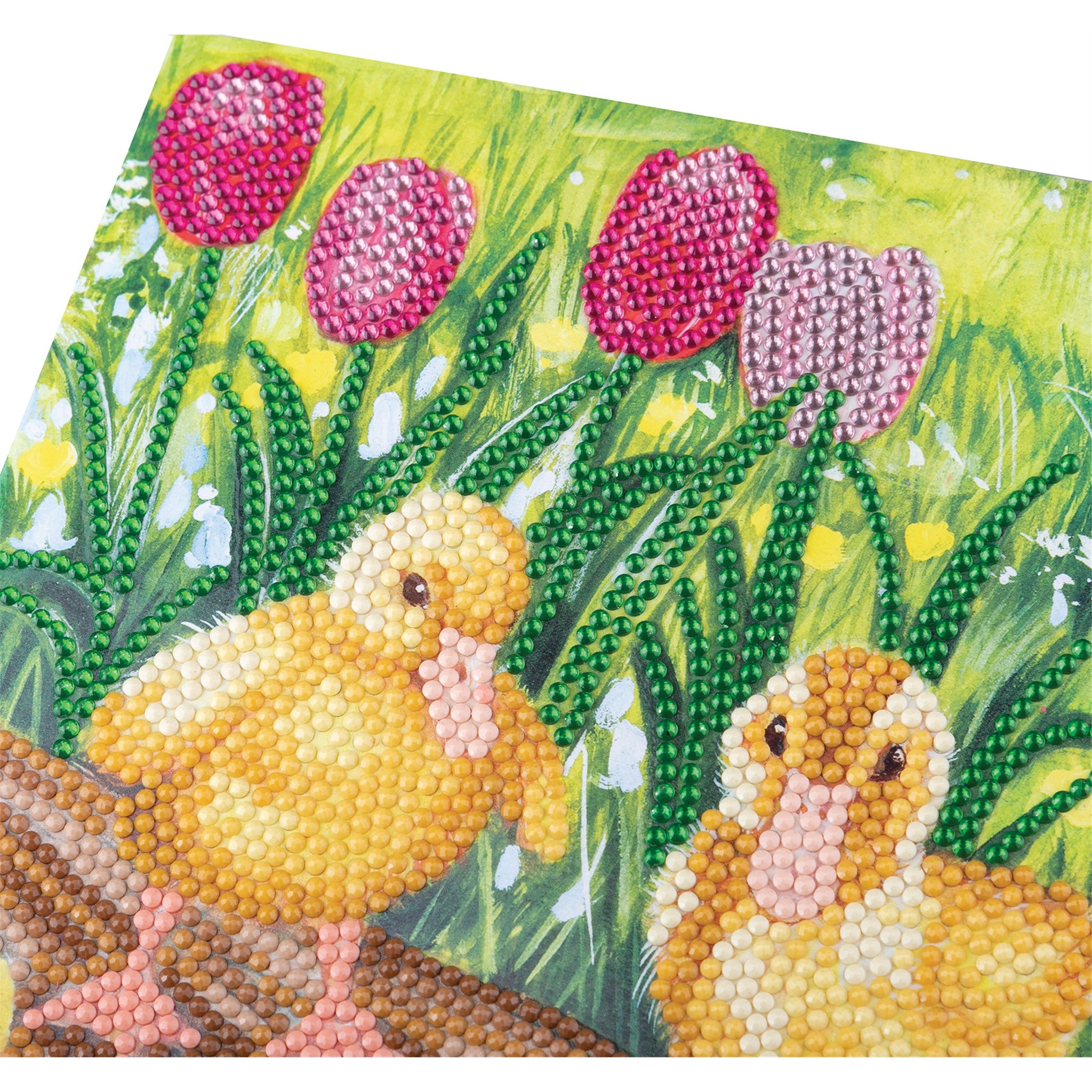 Crystal Art Card Kit: Spring Chicks - Online Only
