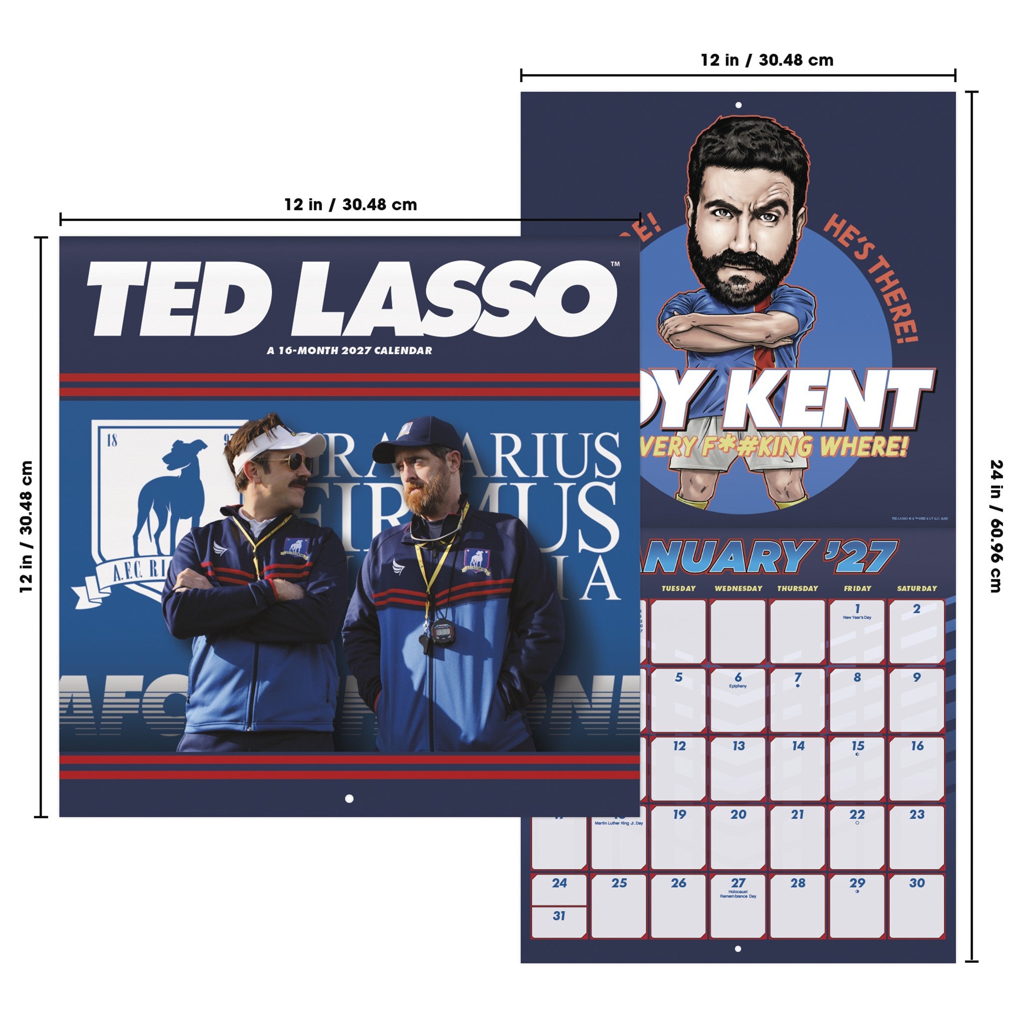 Ted Lasso 2027 Wall Calendar
