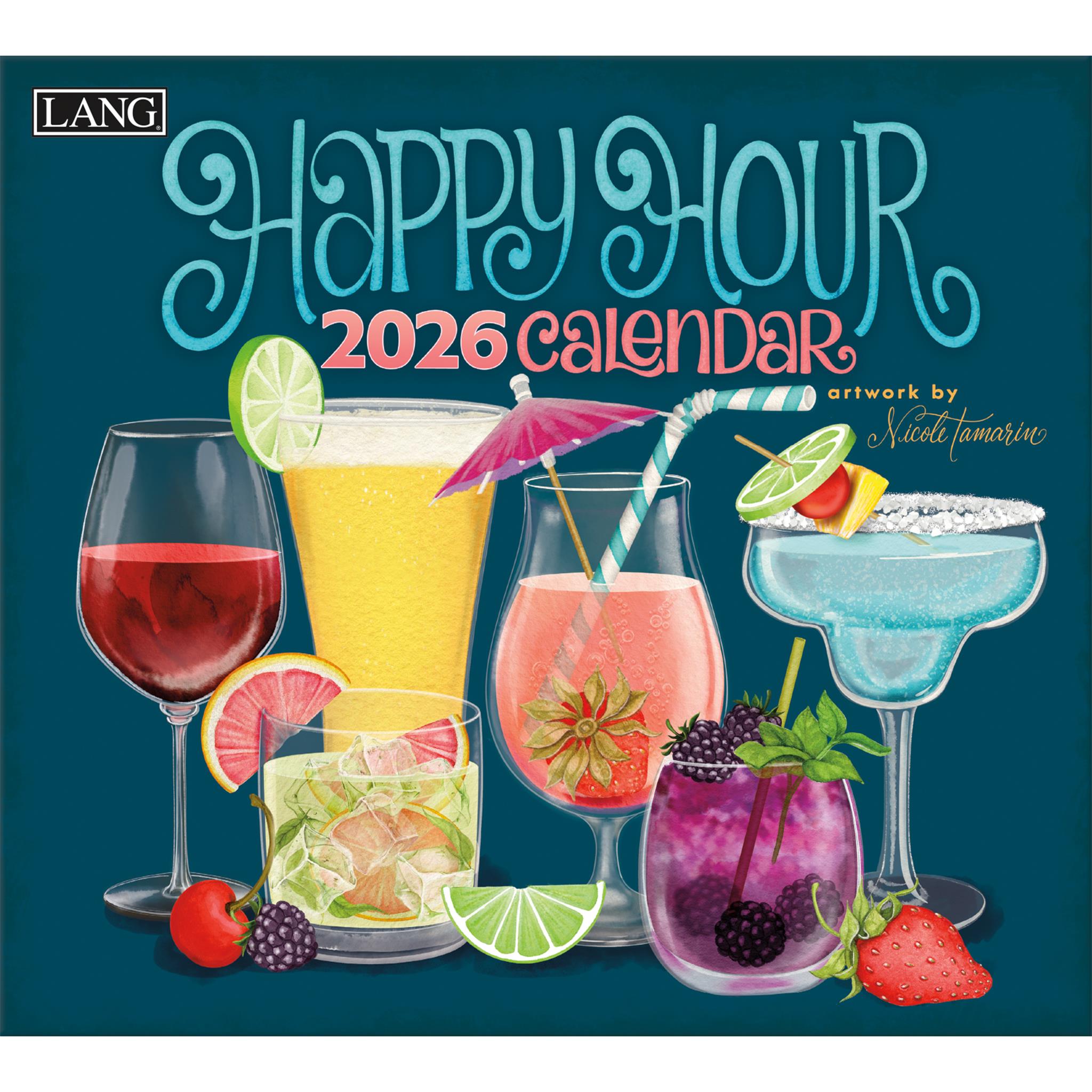 Happy Hour 2026 Deluxe Wall Calendar
