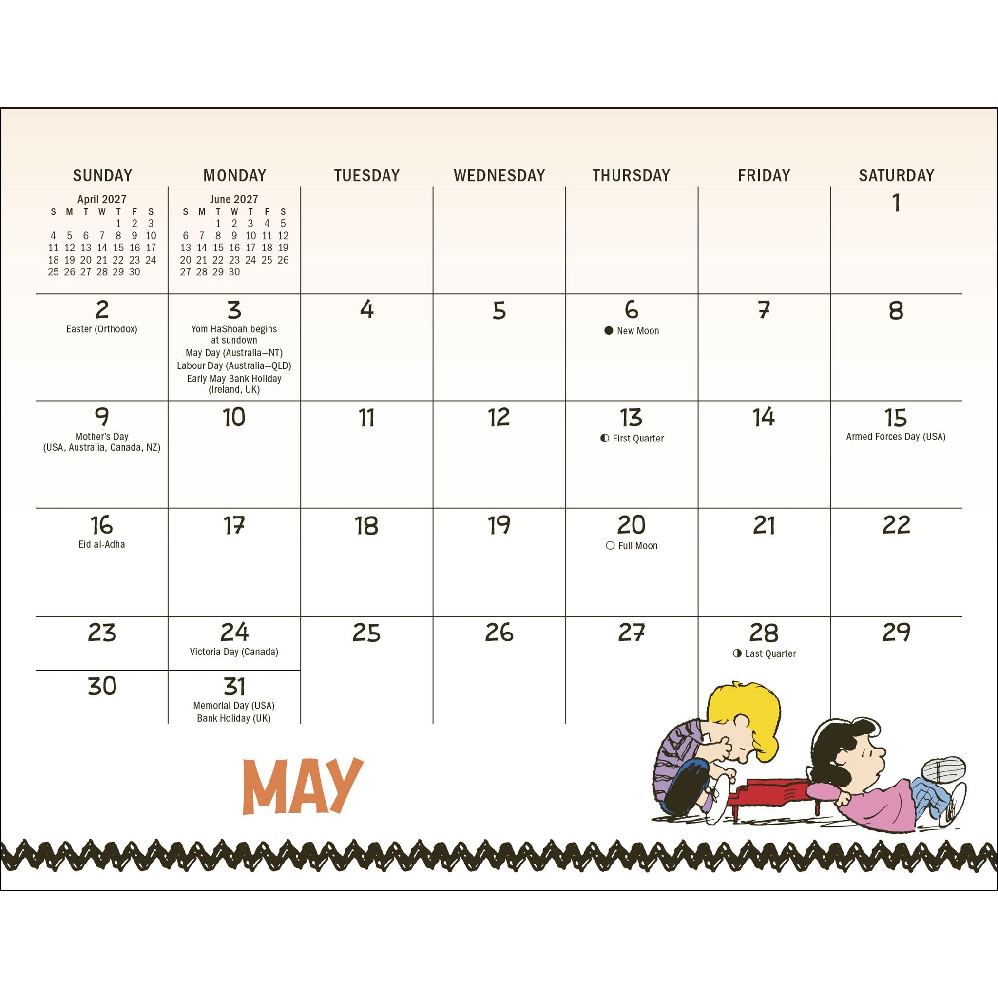 PEANUTS® 2027 Easel Calendar