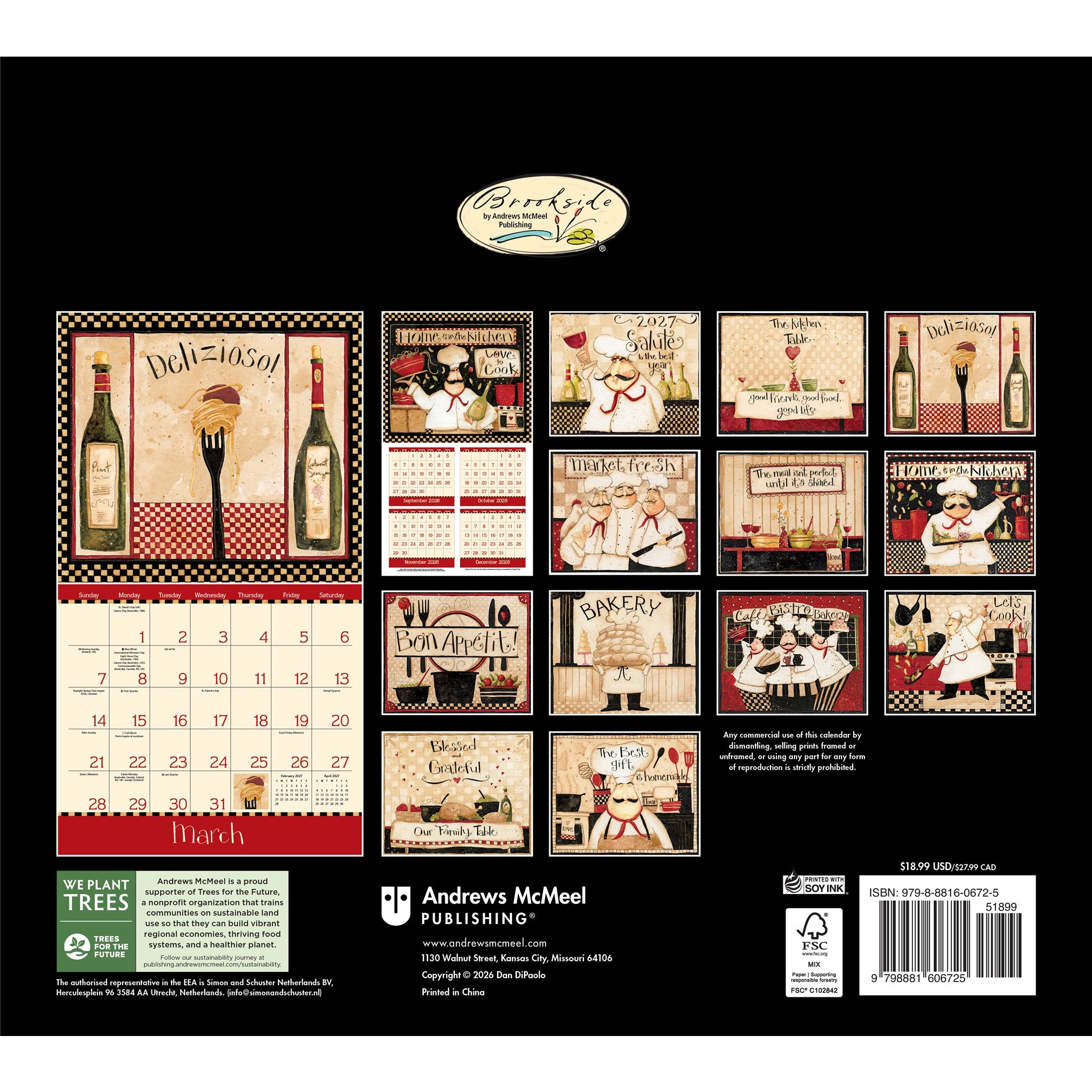 Home is in the Kitchen 2027 Wall Calendar