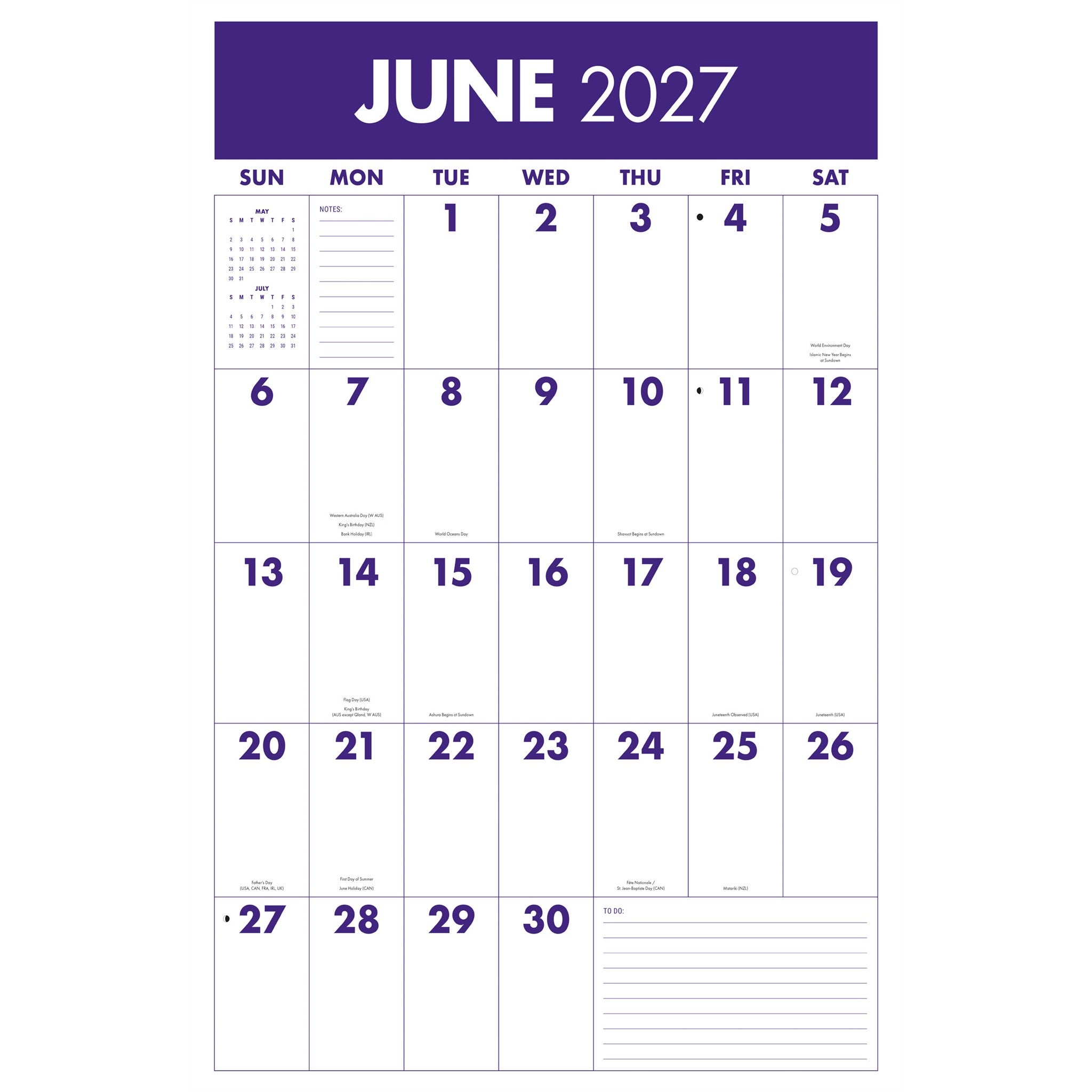 Mammoth Grid 2027 Poster Calendar