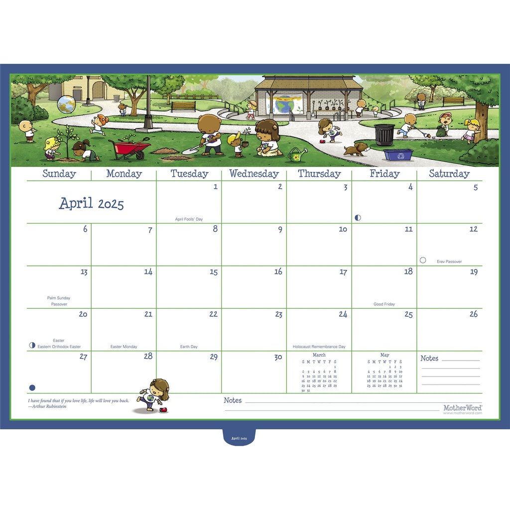 Motherword Deluxe Exclusive Wall 2025 Calendar