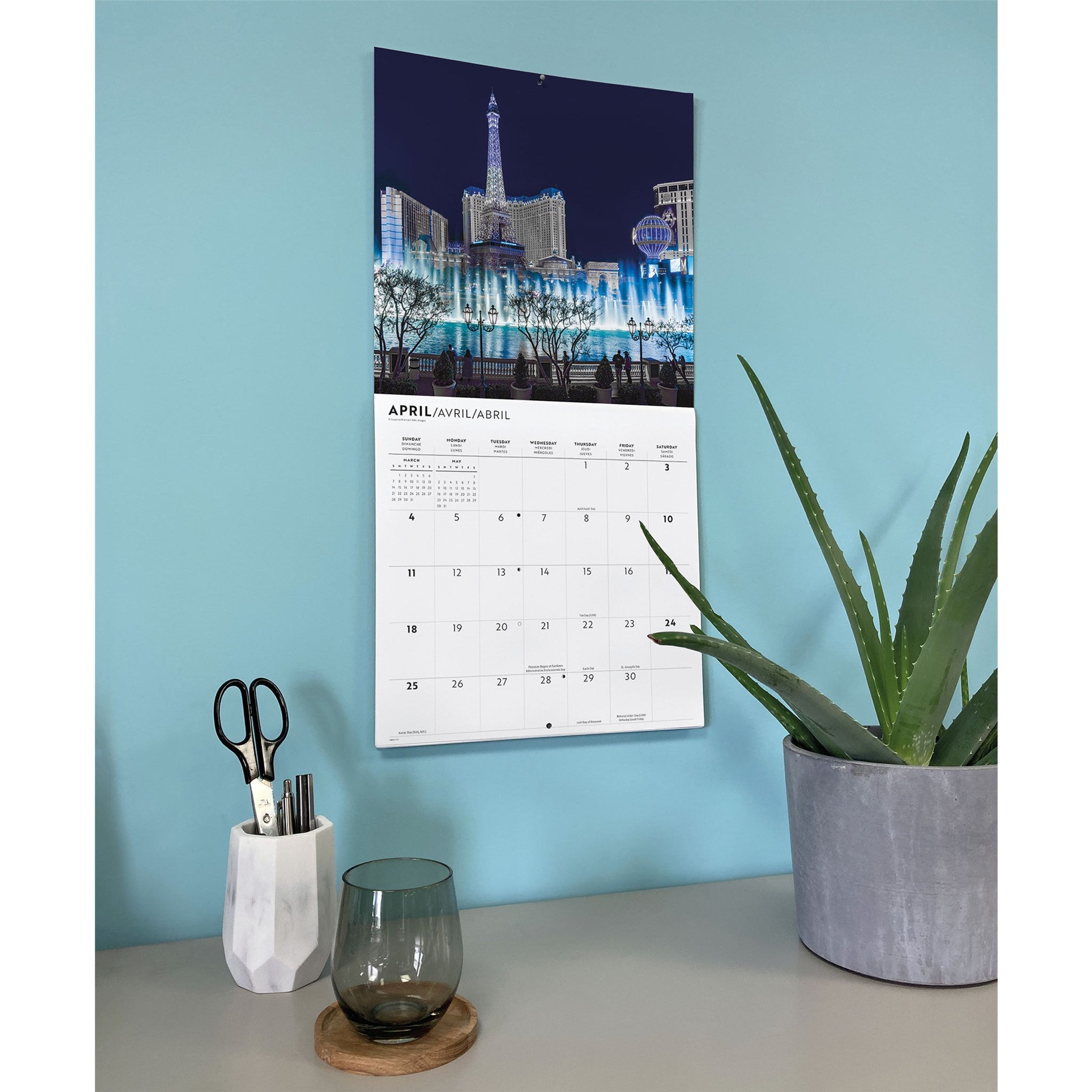 Vegas Lux 2027 Wall Calendar