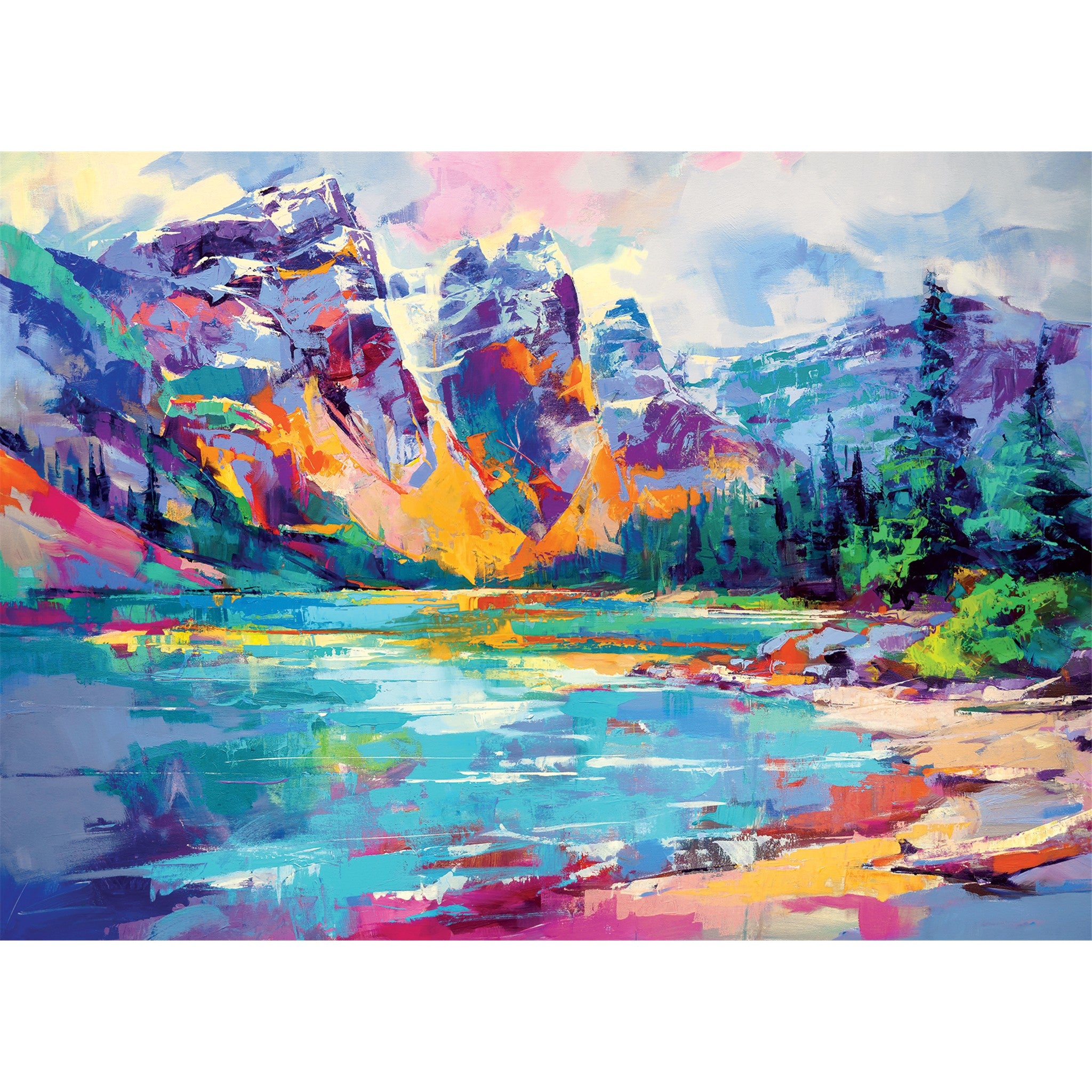 Mountain Lake 1000 Piece Puzzle