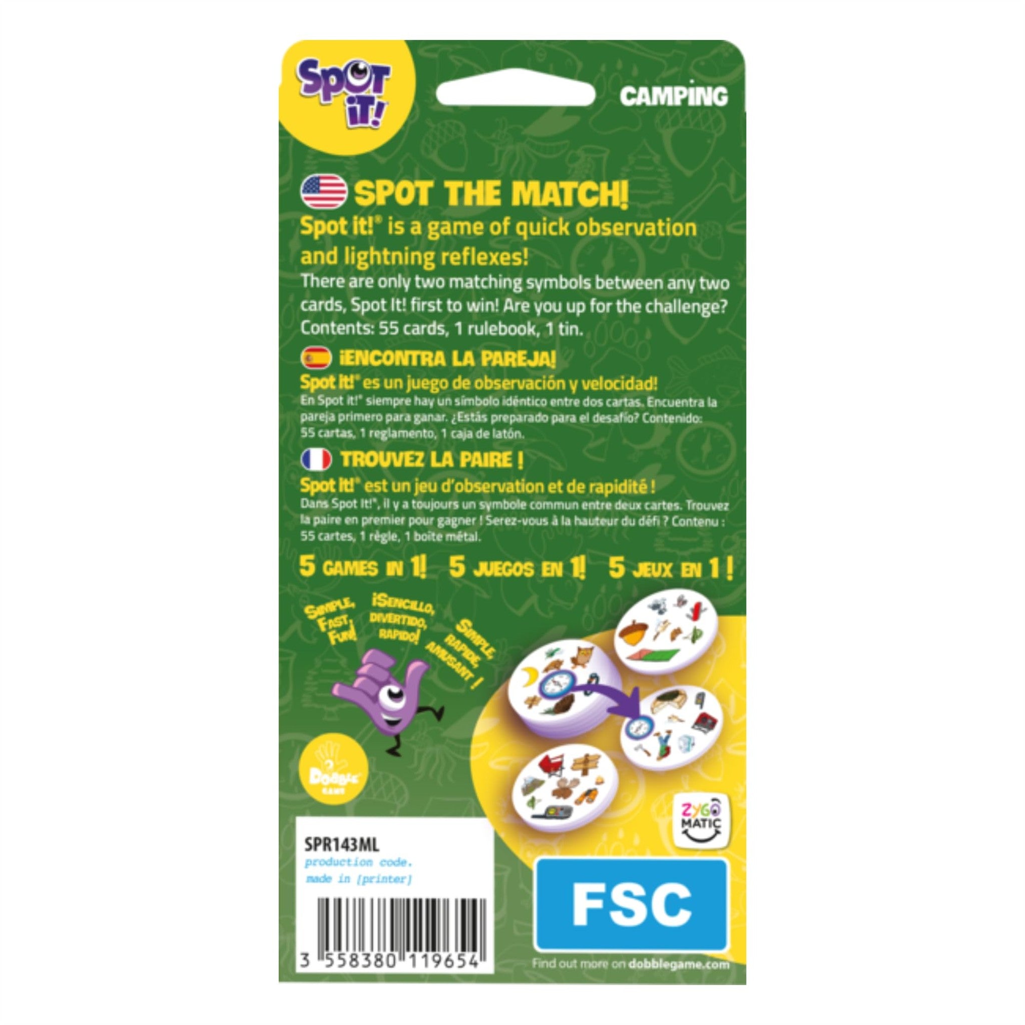 Spot It! - Camping - Online Only - Calendar Club Canada