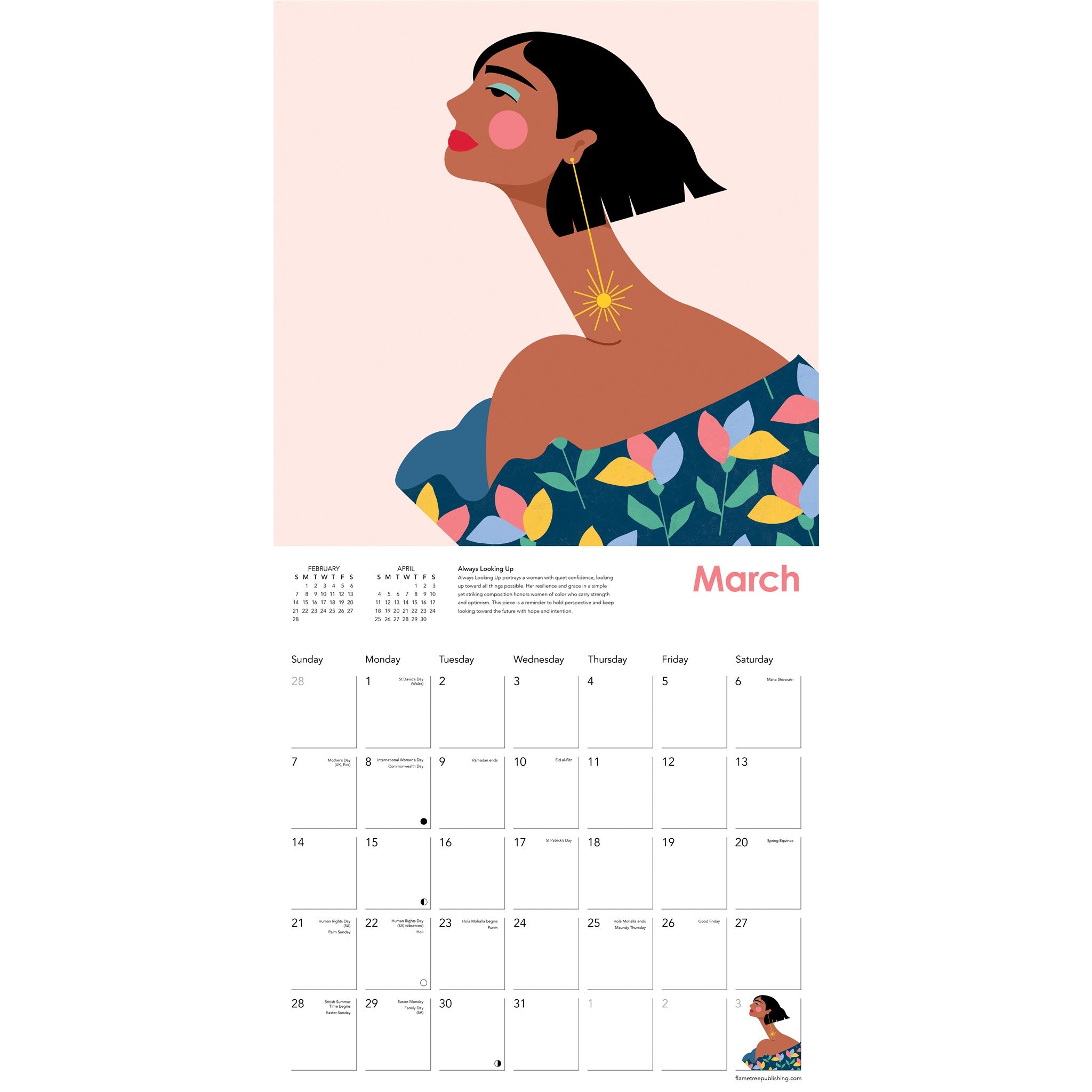 Bold. Feminine. Unforgettable. Just Like You. Maritza Lisa 2027 Wall Calendar