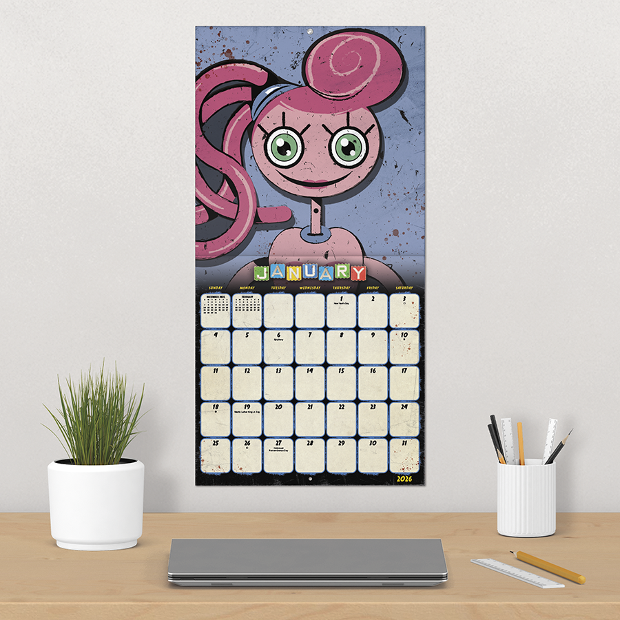Poppy Playtime 2026 Wall Calendar - Online Only