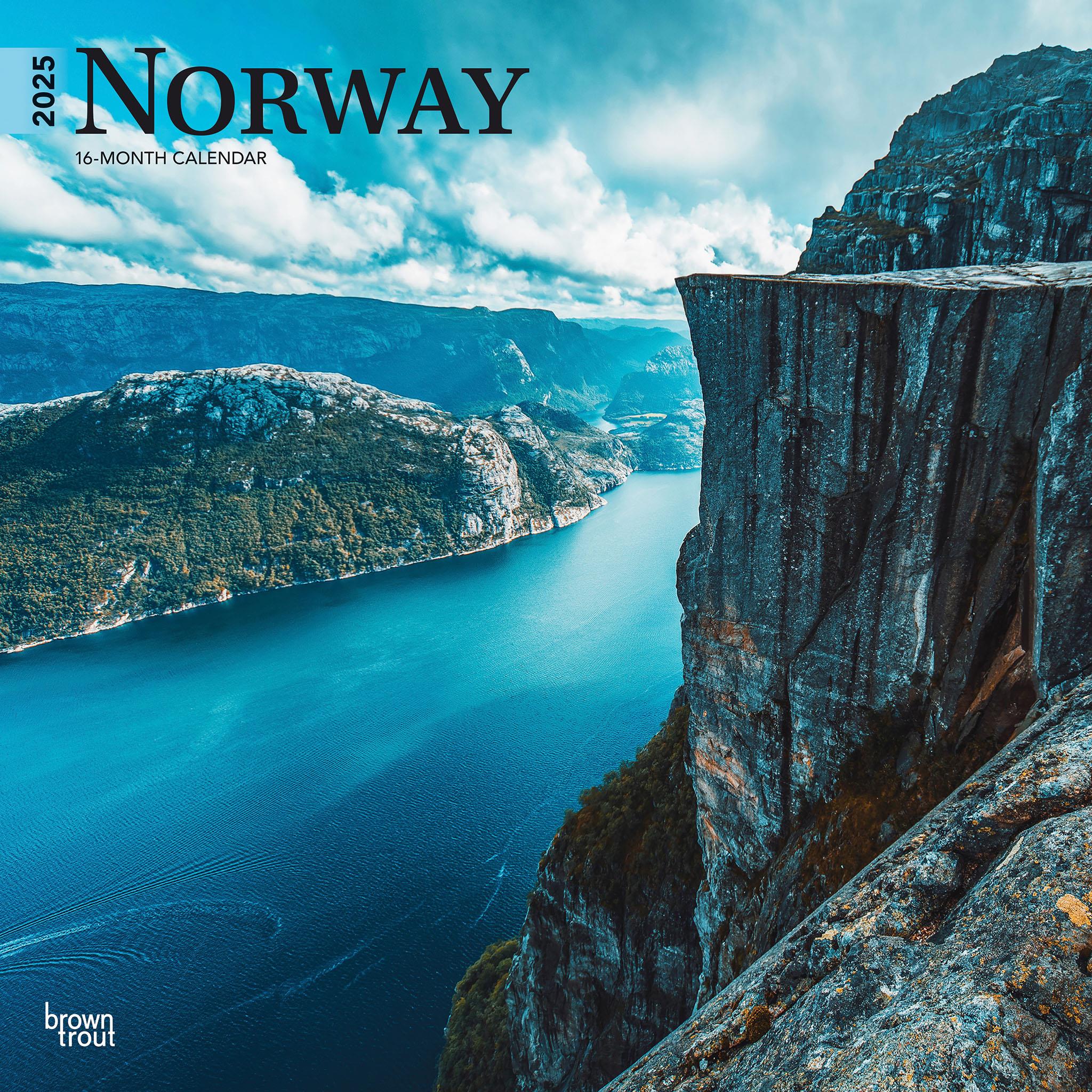 Norway Wall 2025 Calendar