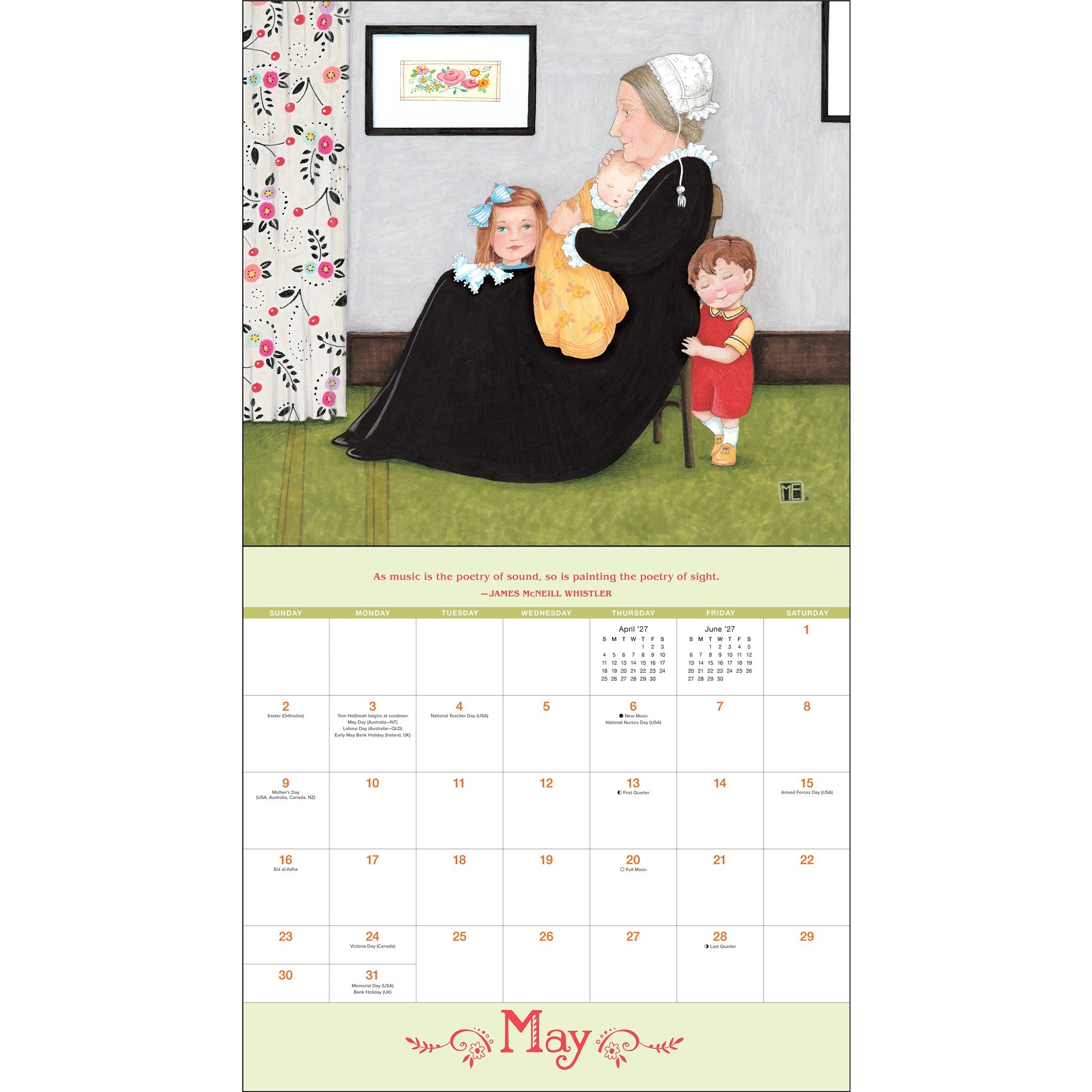 Mary Engelbreit's ME and the Masterpieces 2027 Wall Calendar