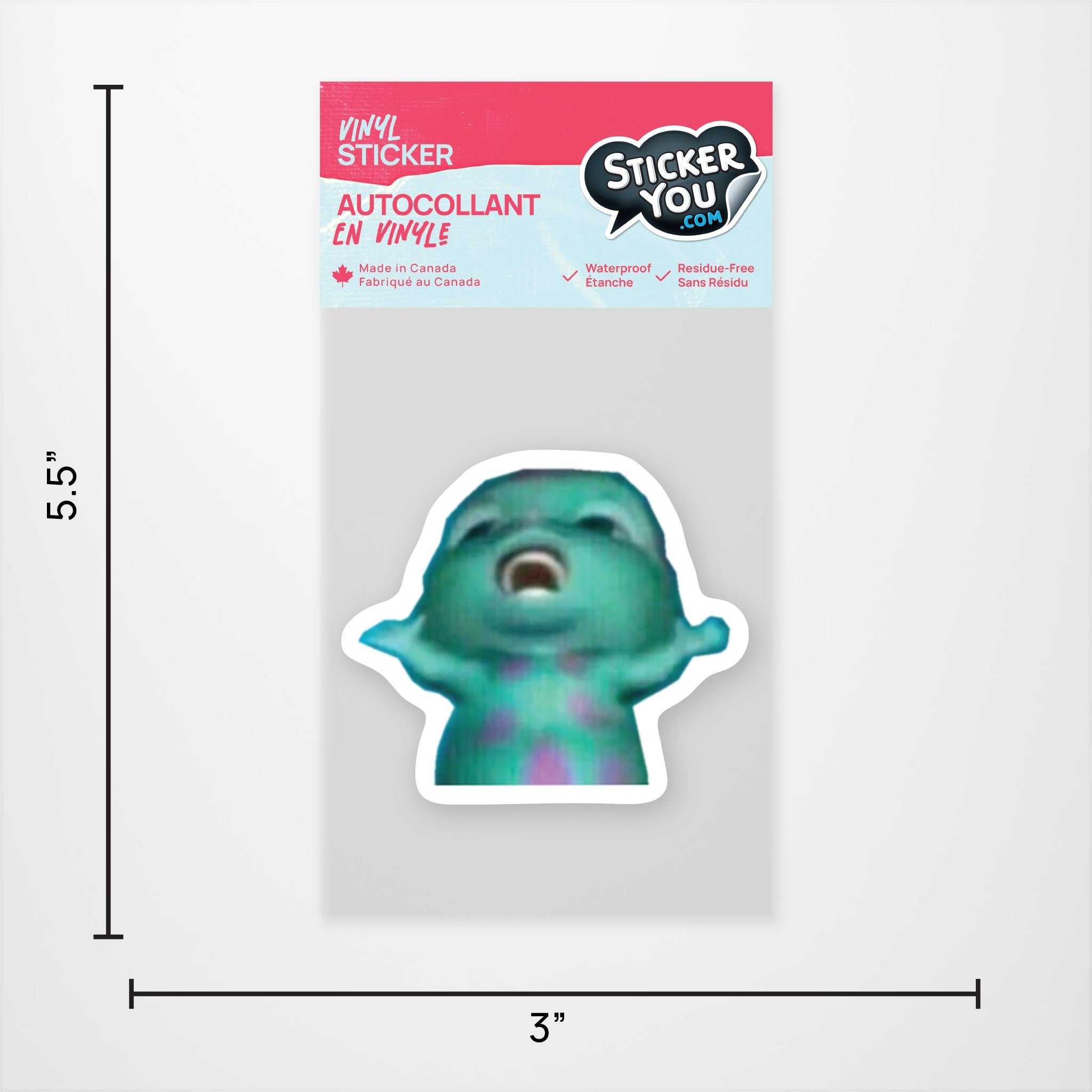 Bibble Meme Vinyl Sticker