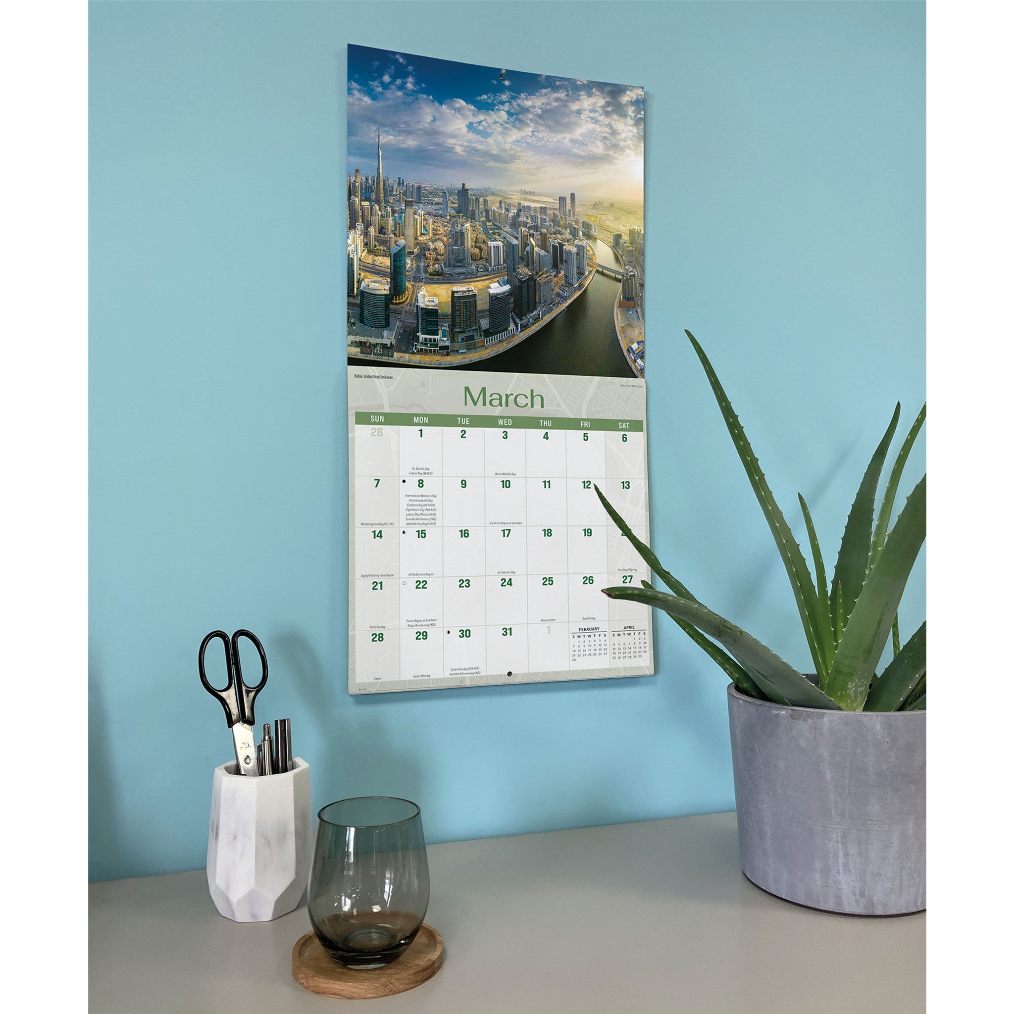 City Skylines 2027 Wall Calendar
