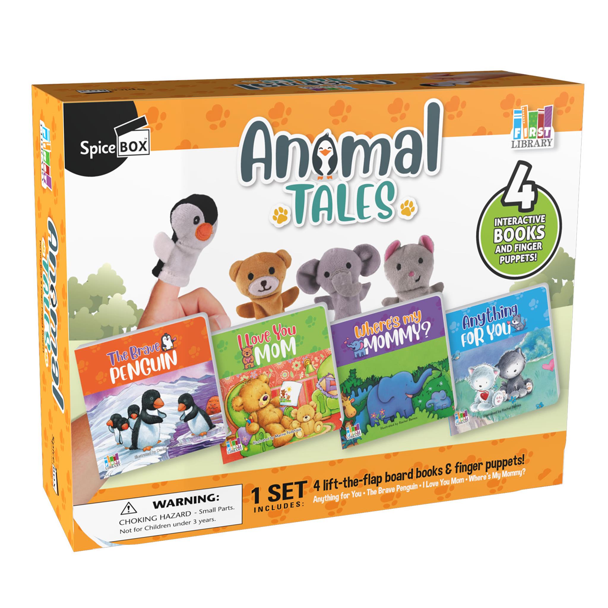 Animal Tales Book and Finger Puppet Playset
