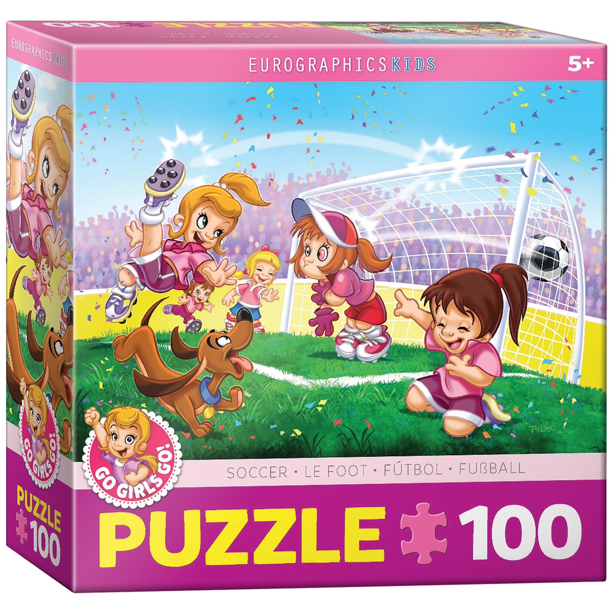 Soccer Go Girls Go! 100 Piece Puzzle