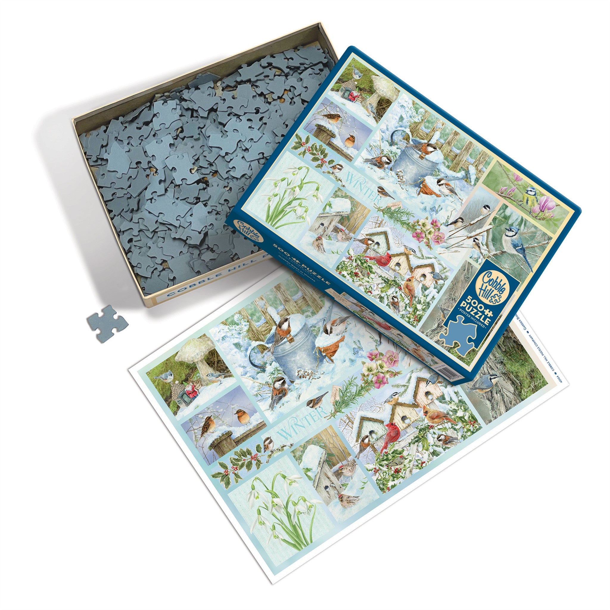 Garden Birds in Winter 500 Piece Puzzle