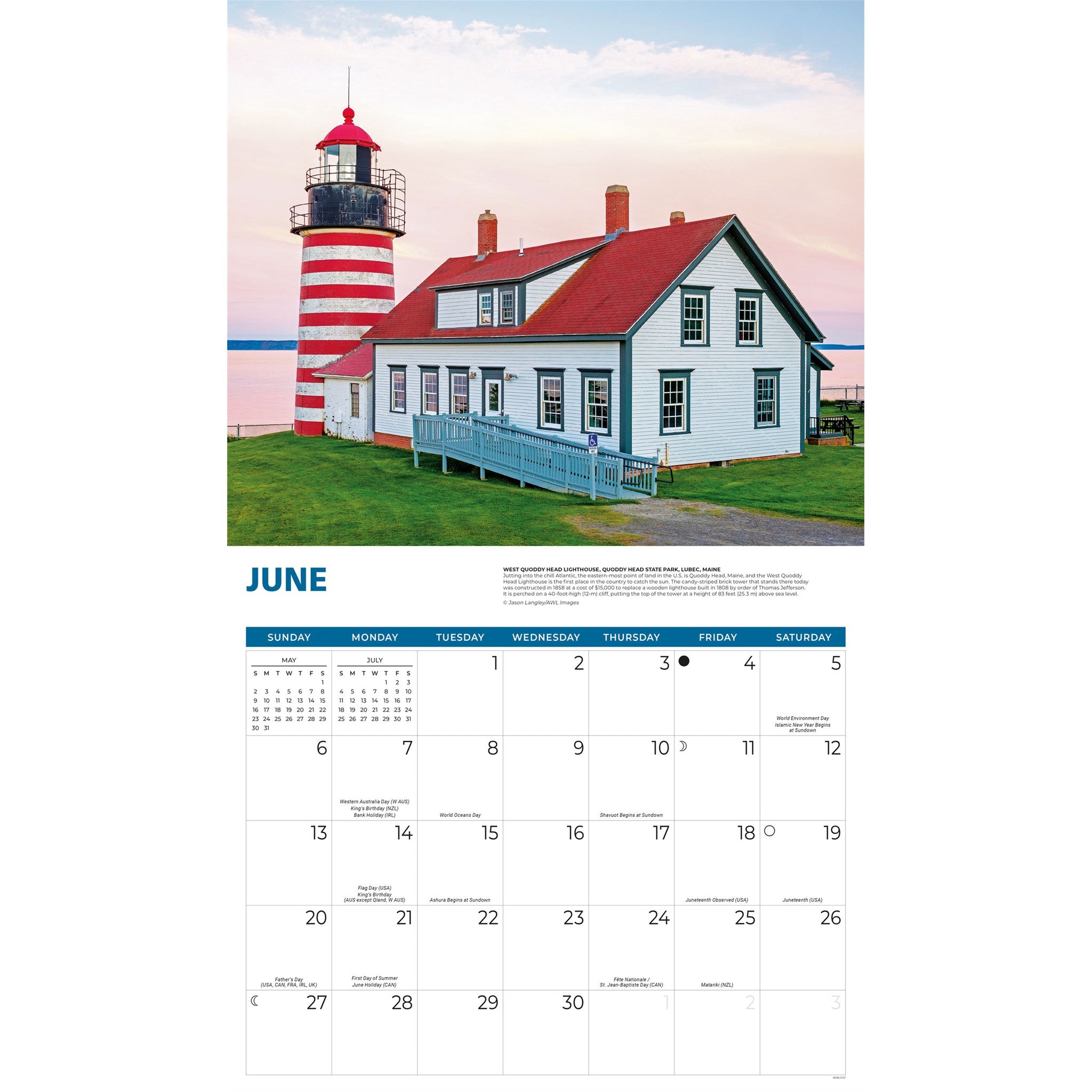 Lighthouses 2027 Wall Calendar