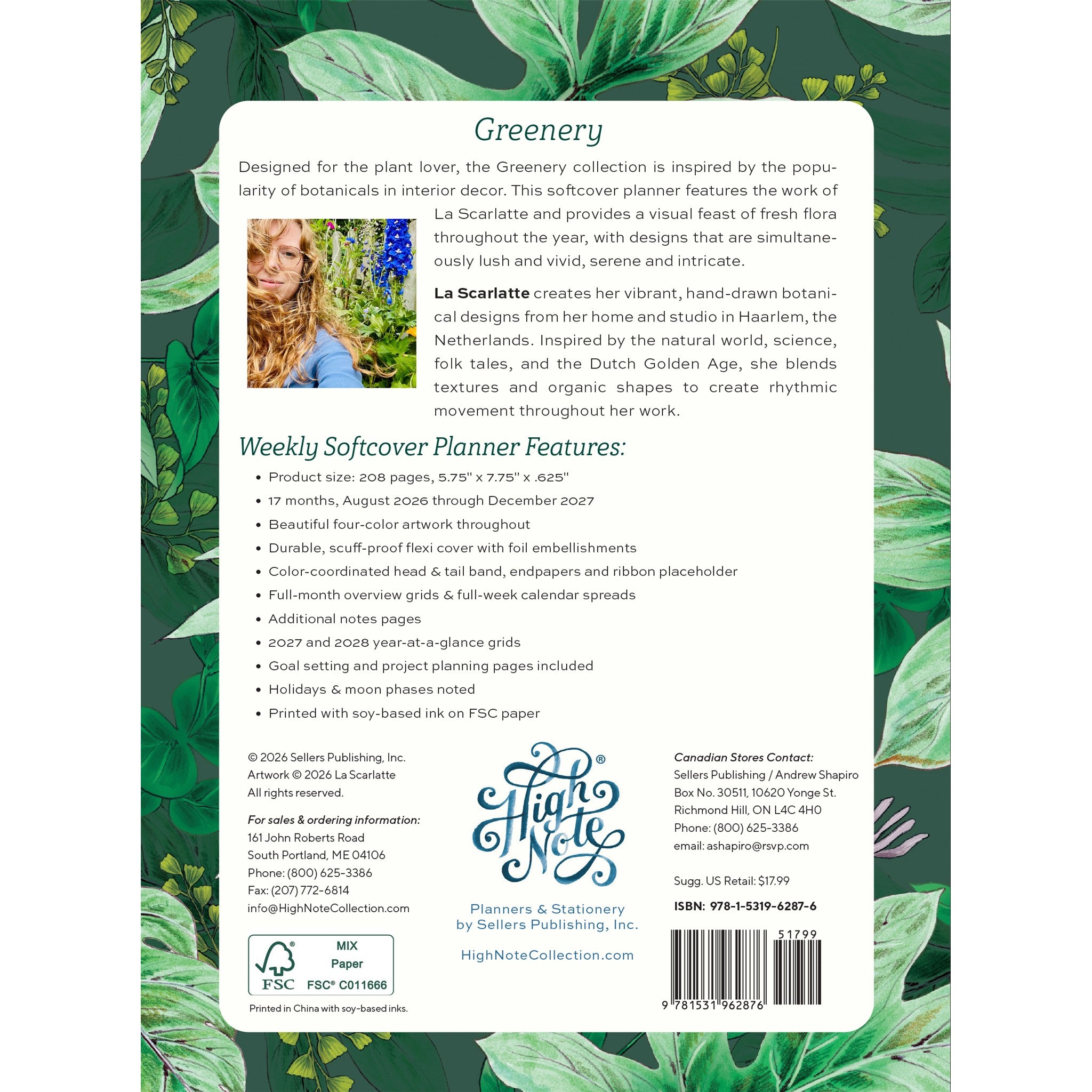 Greenery 2027 Engagement Calendar