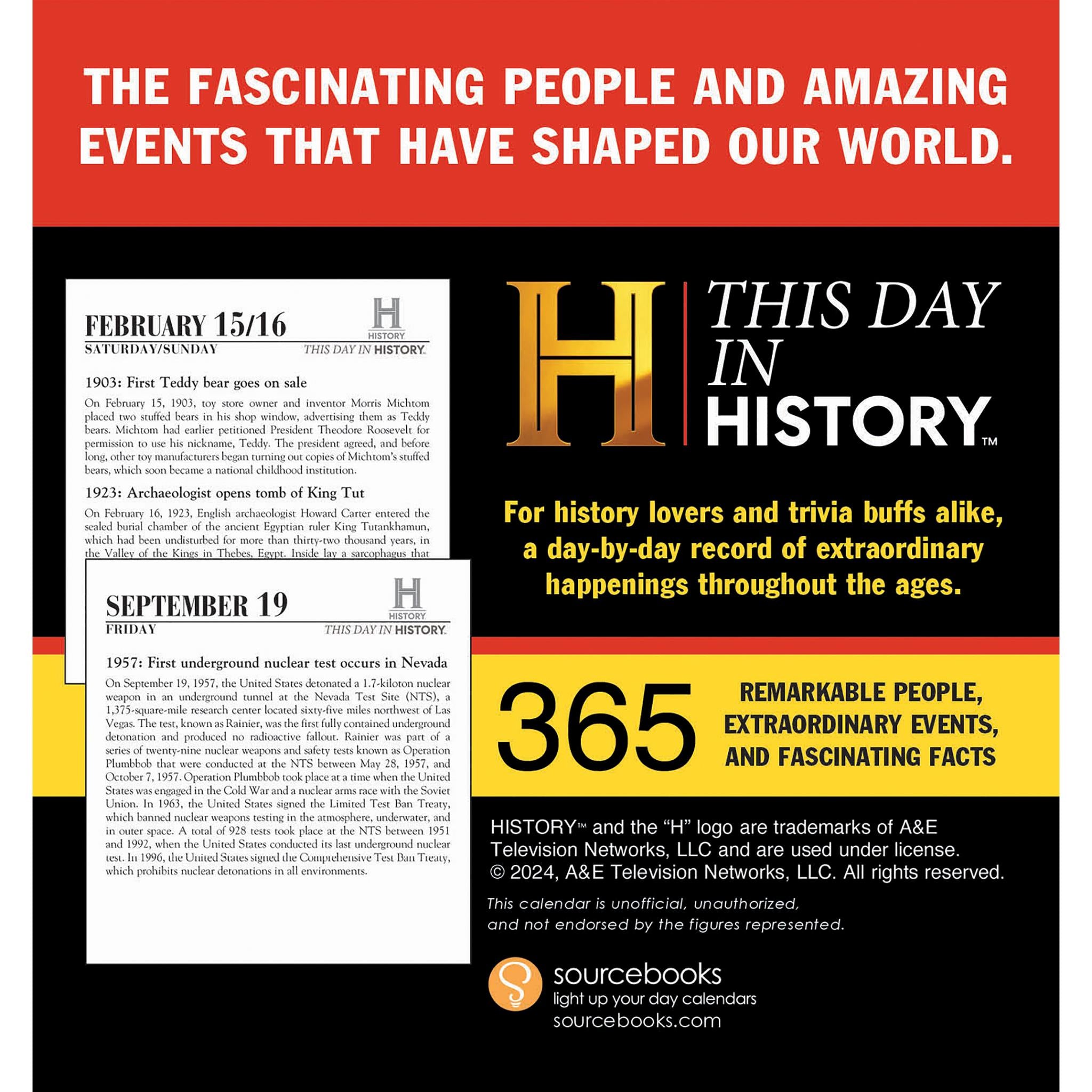This Day In History Box 2025 Calendar