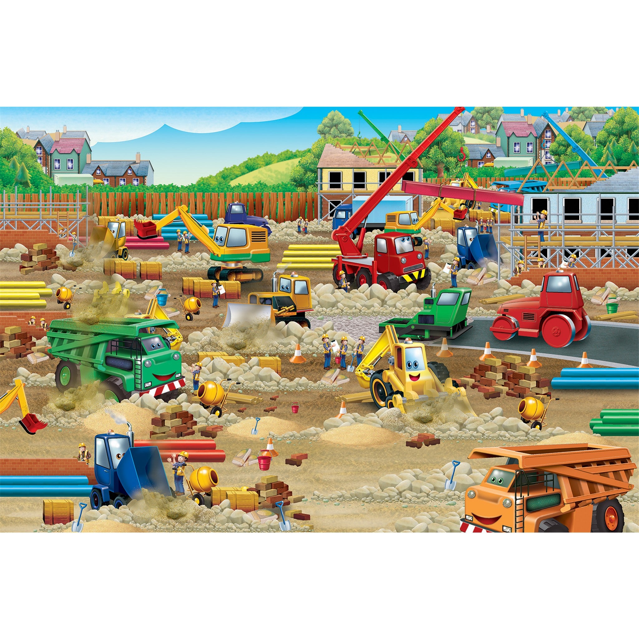 Construction Zone 35 Piece Floor Puzzle