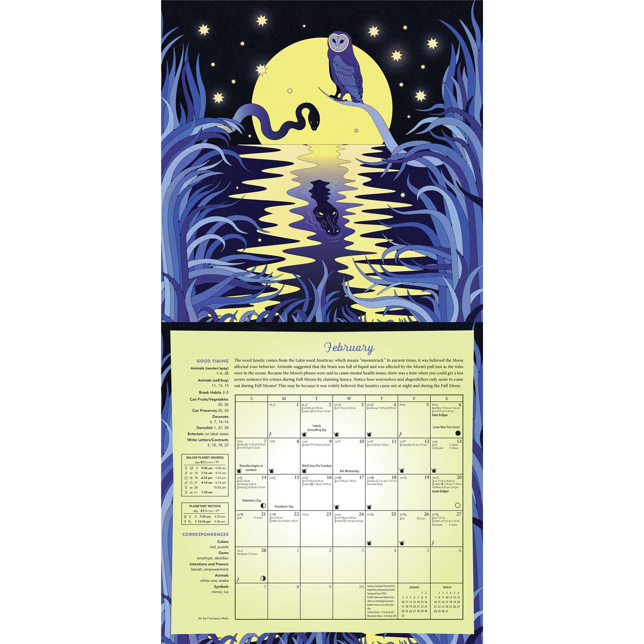 Magical Moon 2027 Wall Calendar