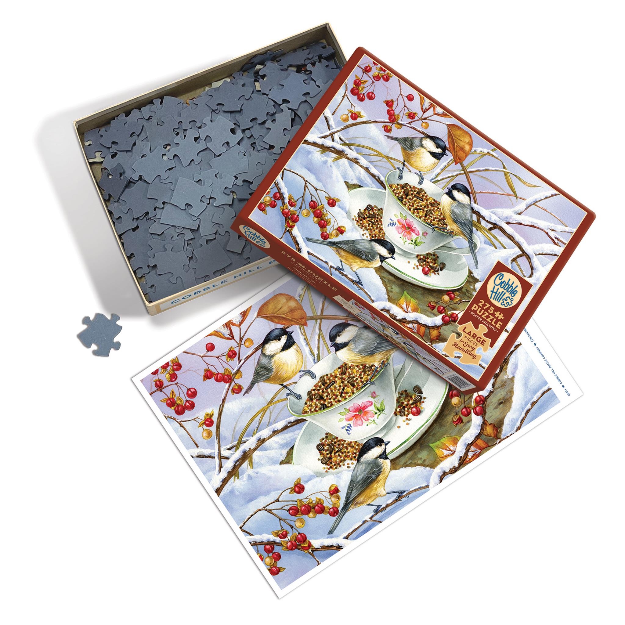 Chickadee Tea 275 Piece Puzzle Cobble Hill