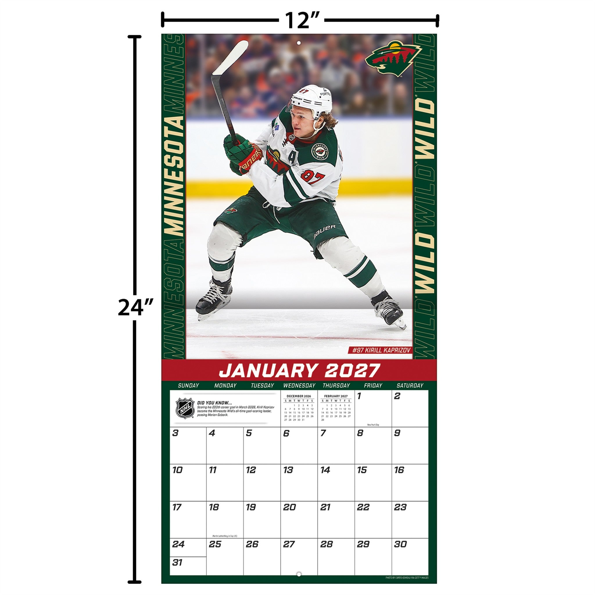 NHL Elite 2027 Wall Calendar