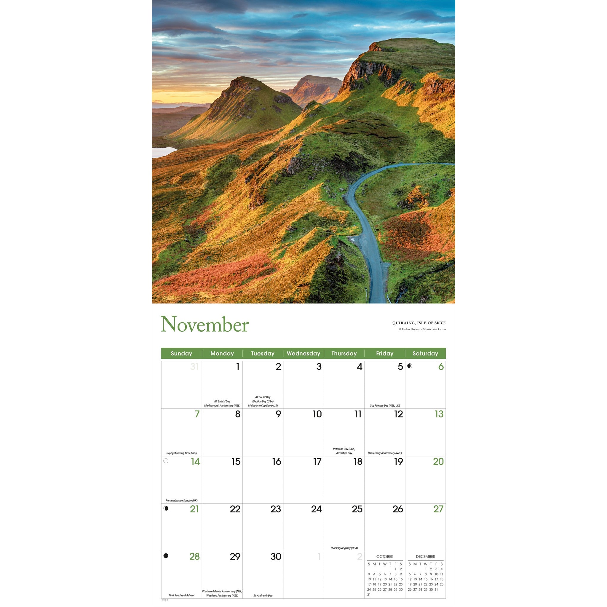 Scotland 2027 Wall Calendar