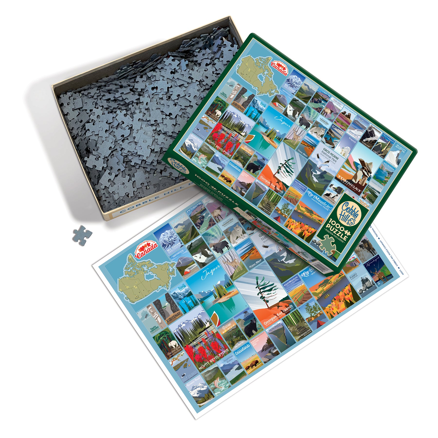 National Parks and Reserves of Canada 1000 Piece Puzzle - Online Only