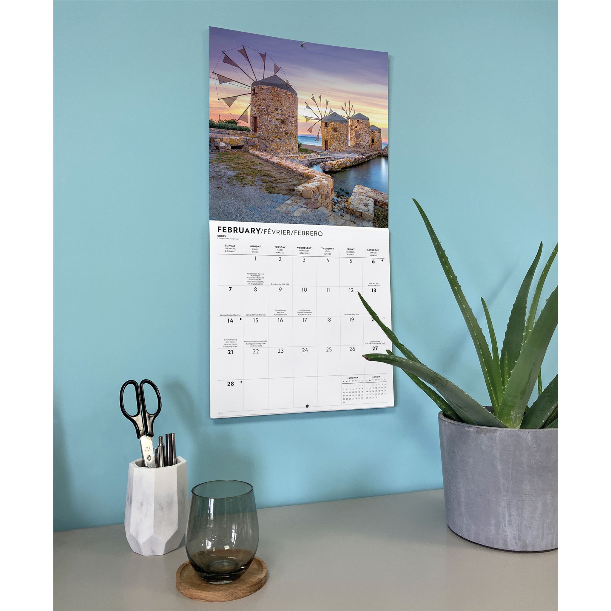Greek Isles 2027 Wall Calendar