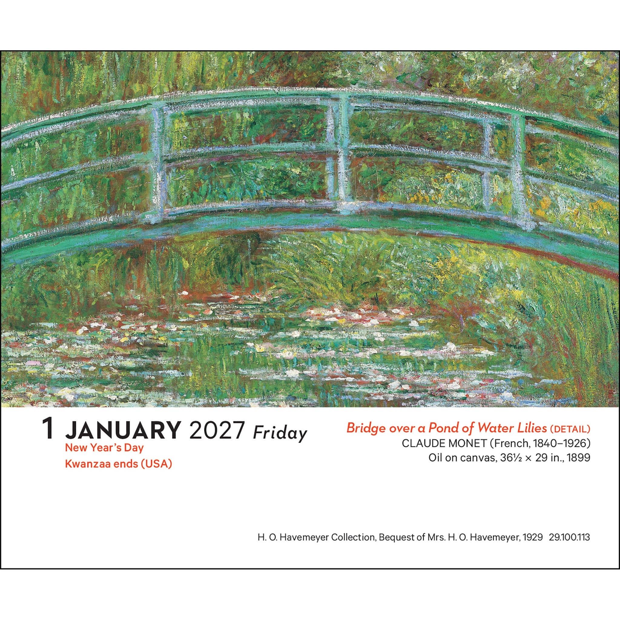 Impressionism and Post-Impressionism 2027 Box Calendar - Online Only