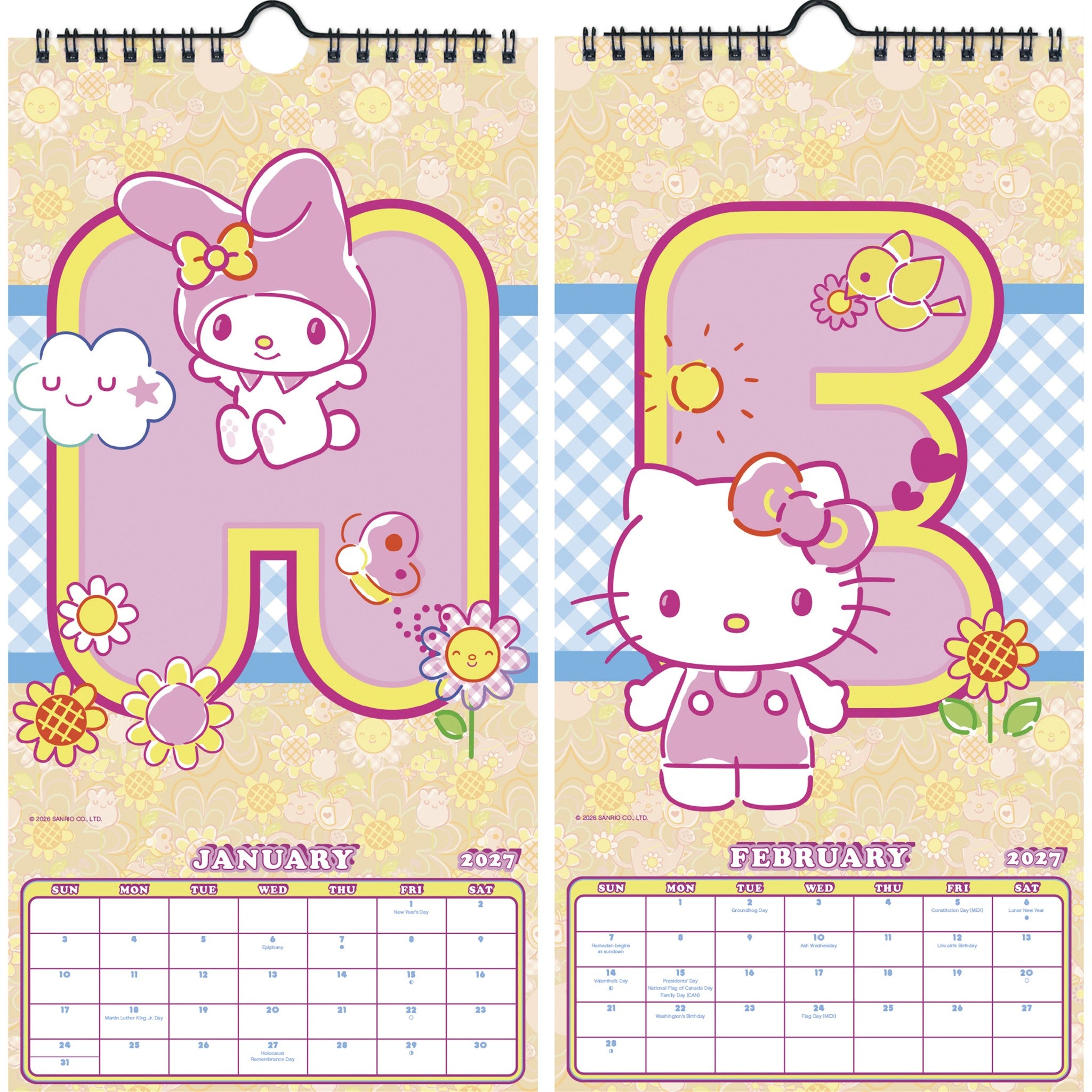 Hello Kitty and Friends 2027 Slim Calendar