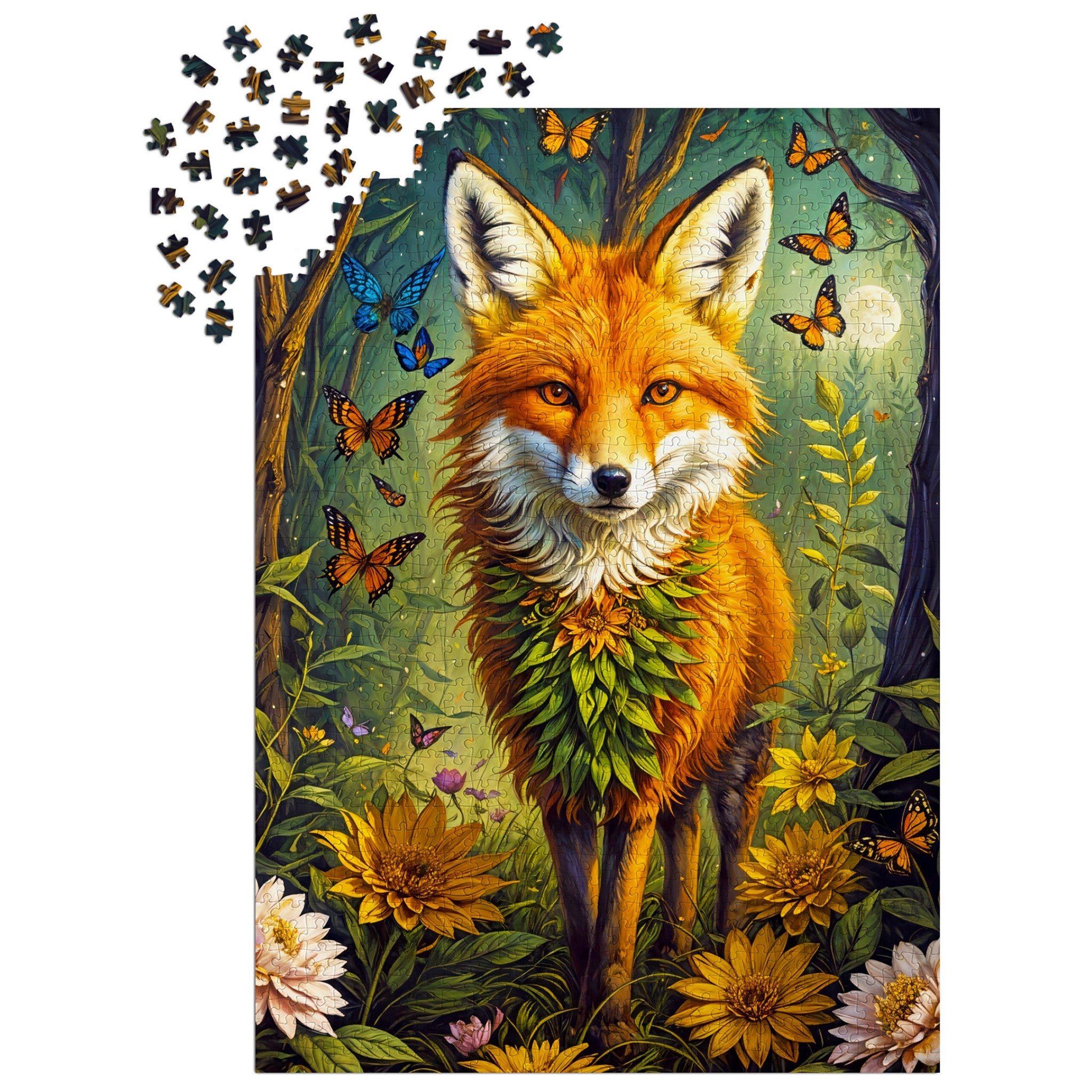 Enchanted Fox 1000 Piece Puzzle - Online Only